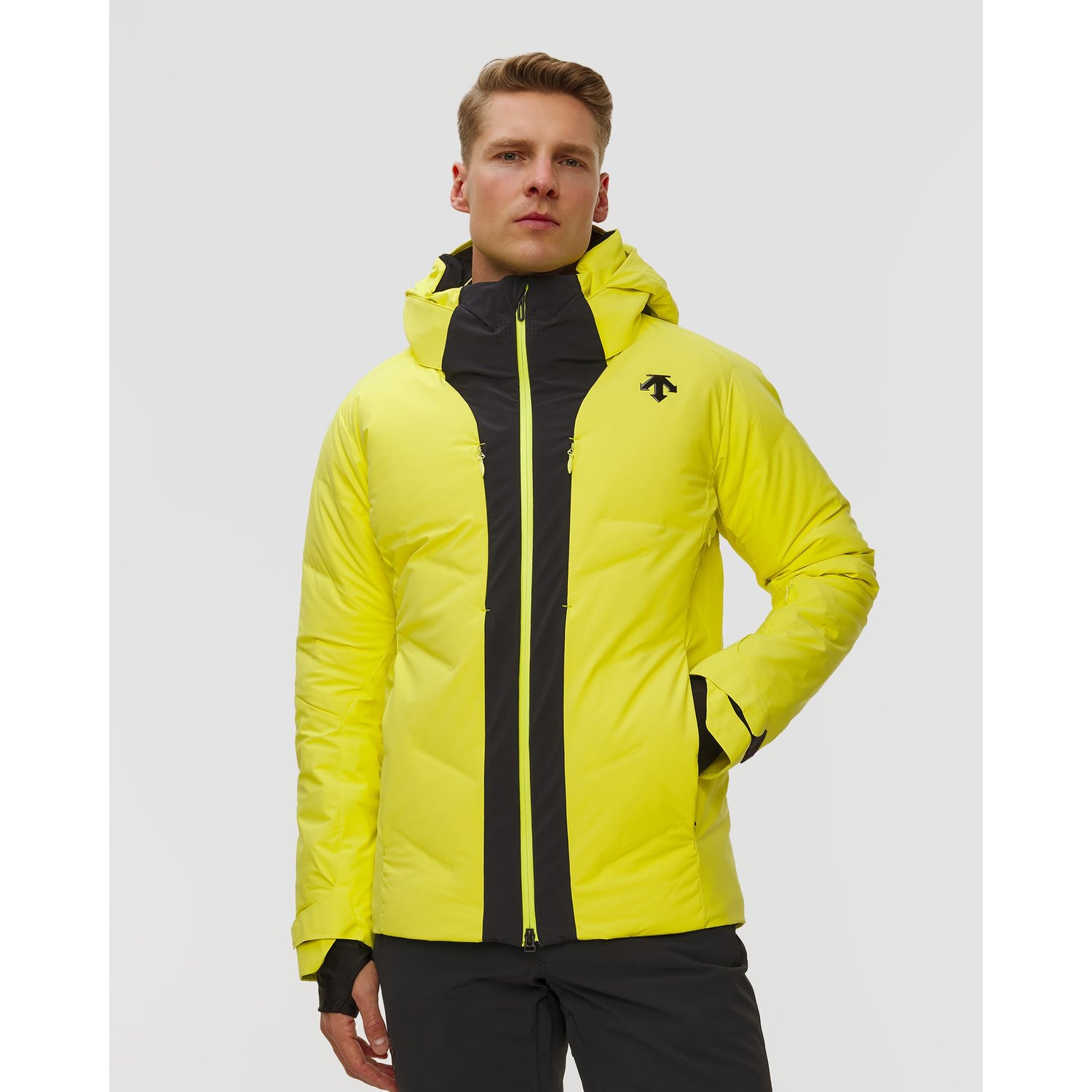 Kurtka Narciarska Męska Descente Hybrid Down Jacket żółta