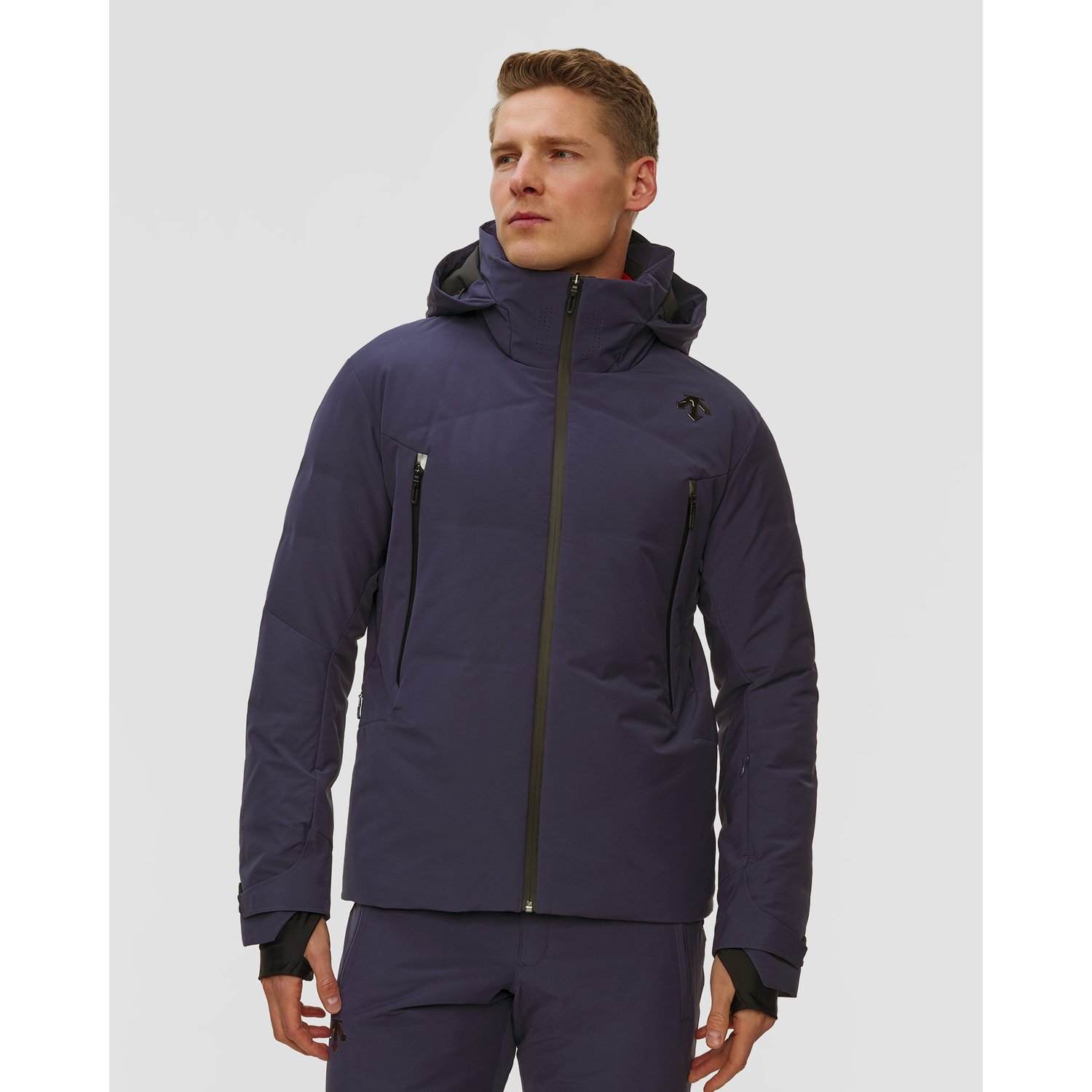 Kurtka Narciarska Męska Descente Hybrid Down Jacket Granatowa
