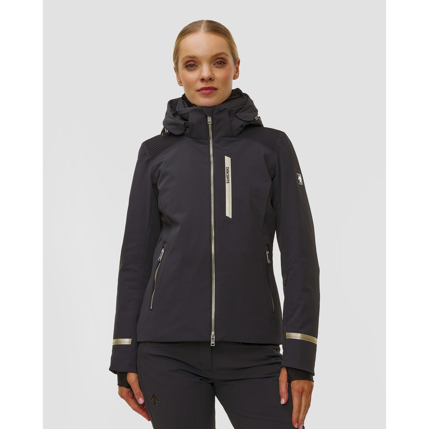 Kurtka Narciarska Damska Descente Shirring Jacket Czarna