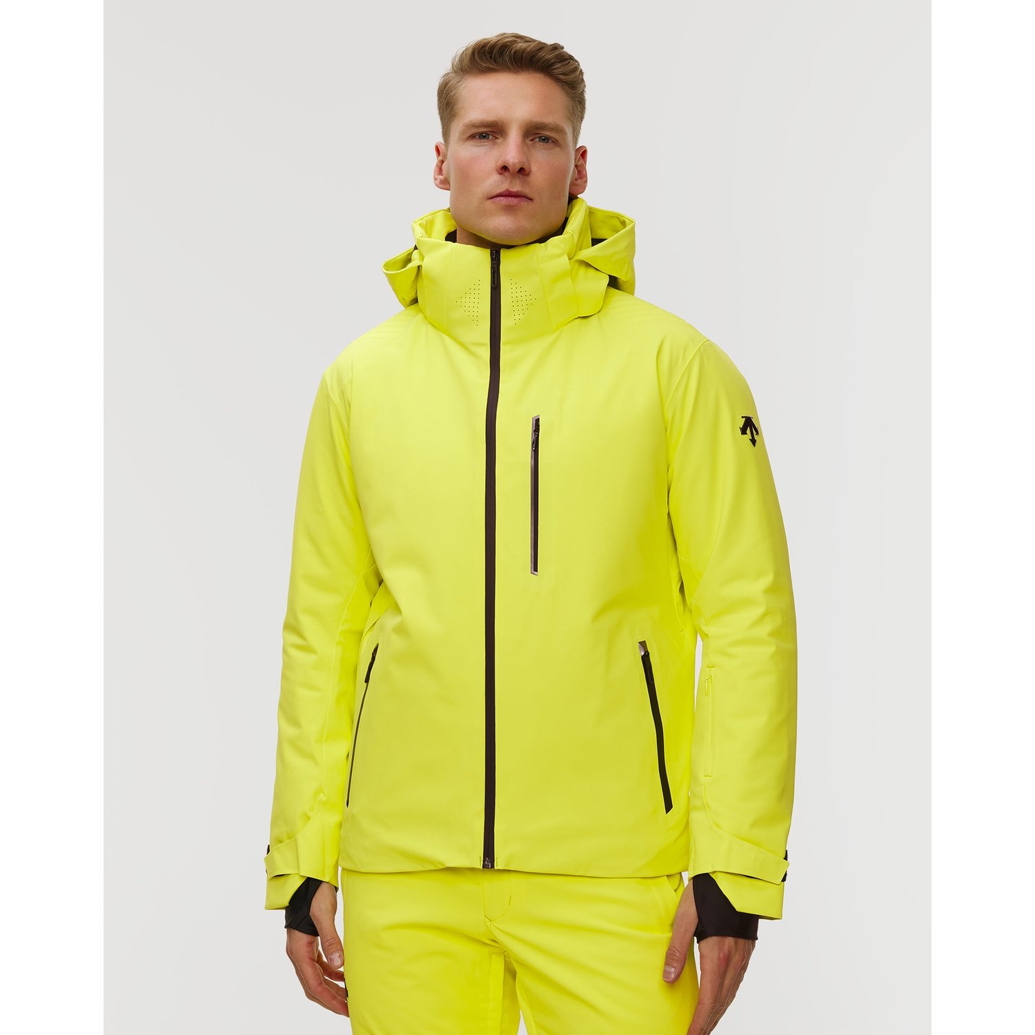 Kurtka Narciarska Męska Descente Caden żółta