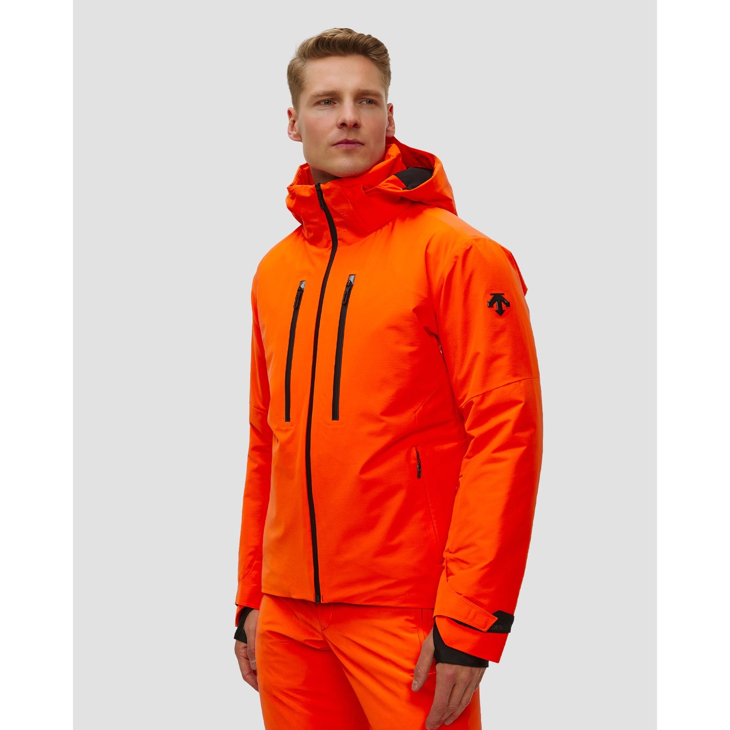 Kurtka Narciarska Męska Descente Stream Pomarańczowa