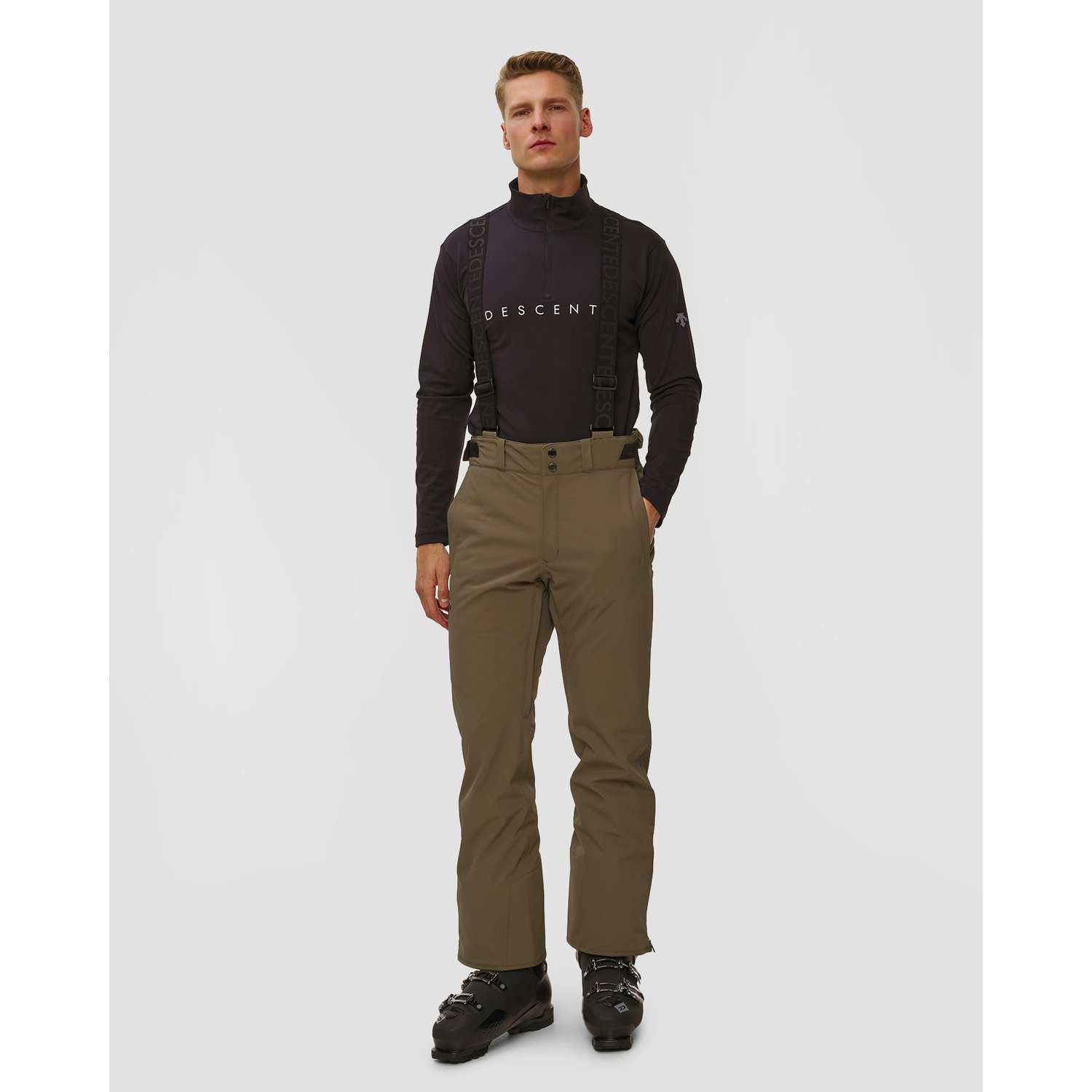 Spodnie Narciarskie Męskie Descente Swiss Wide Pants Zielone