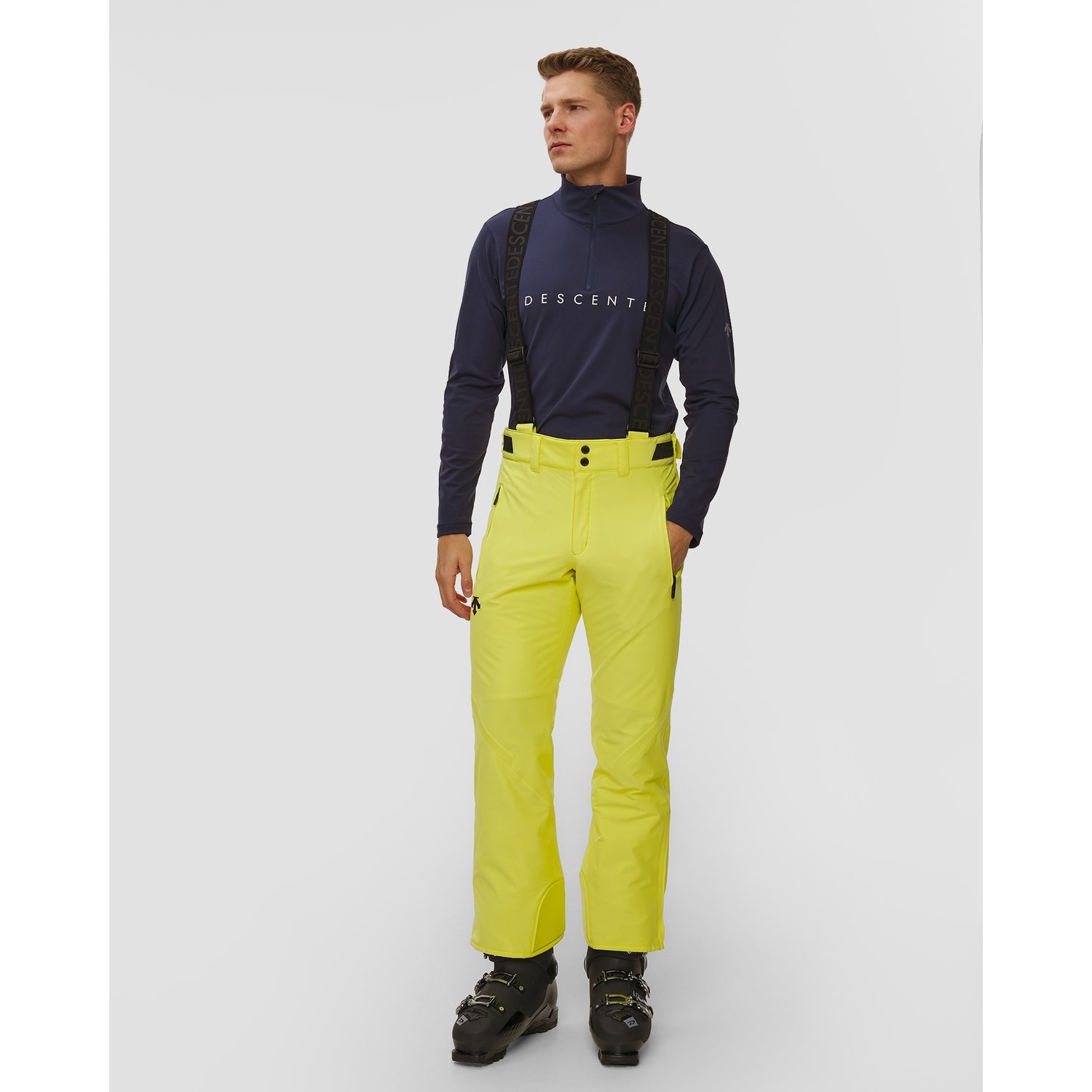 Spodnie Narciarskie Męskie Descente Smooth Pants żółte