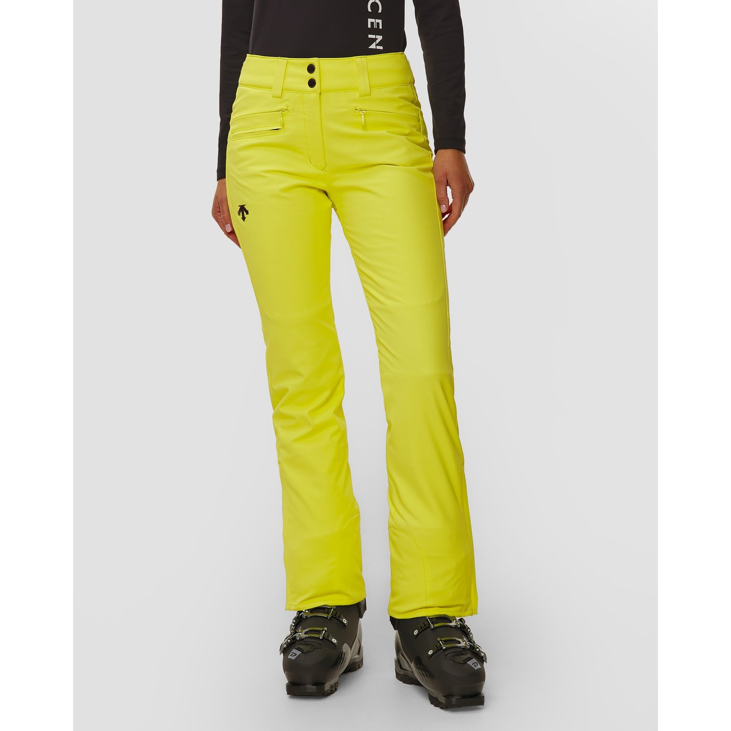 Spodnie Narciarskie Damskie Descente Insulated Pants żółte