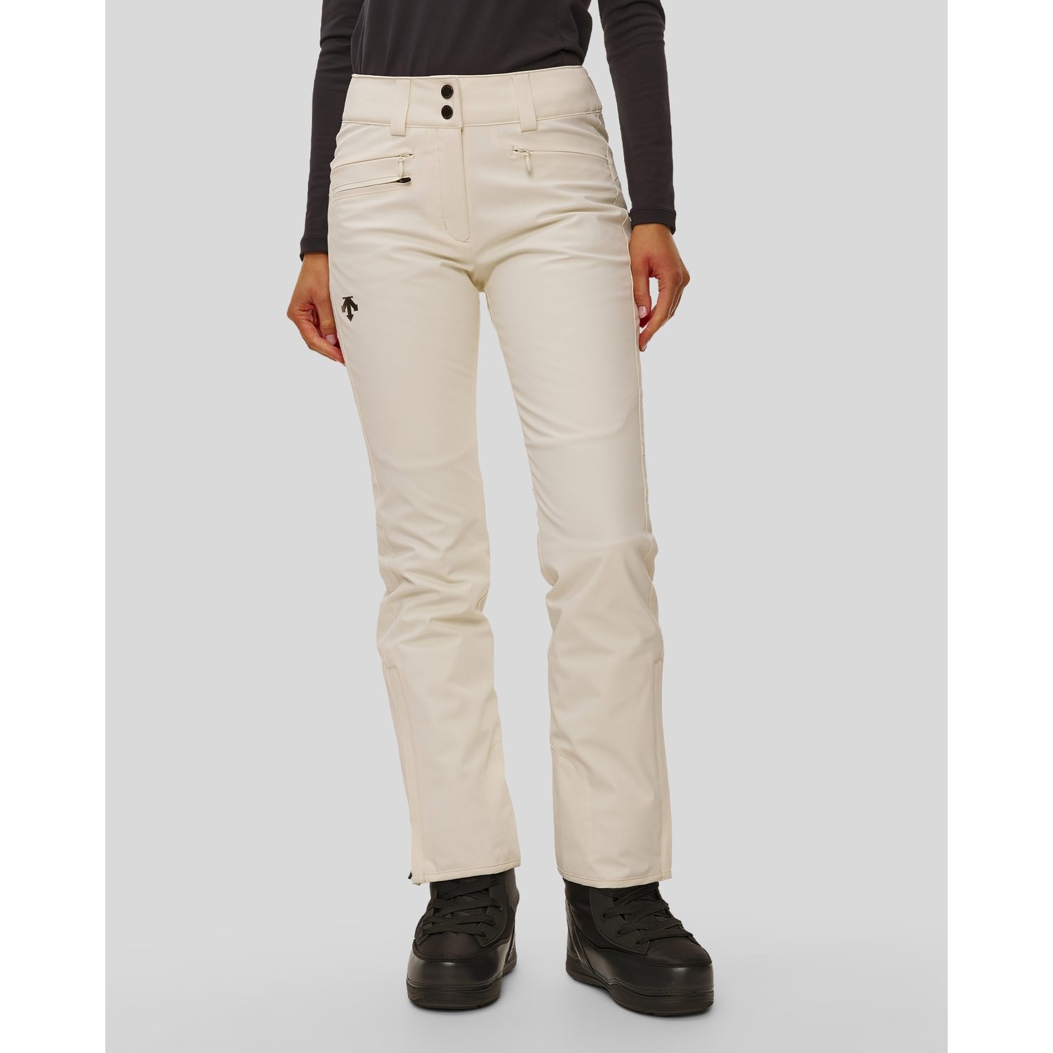 Spodnie Narciarskie Damskie Descente Insulated Pants Beżowe