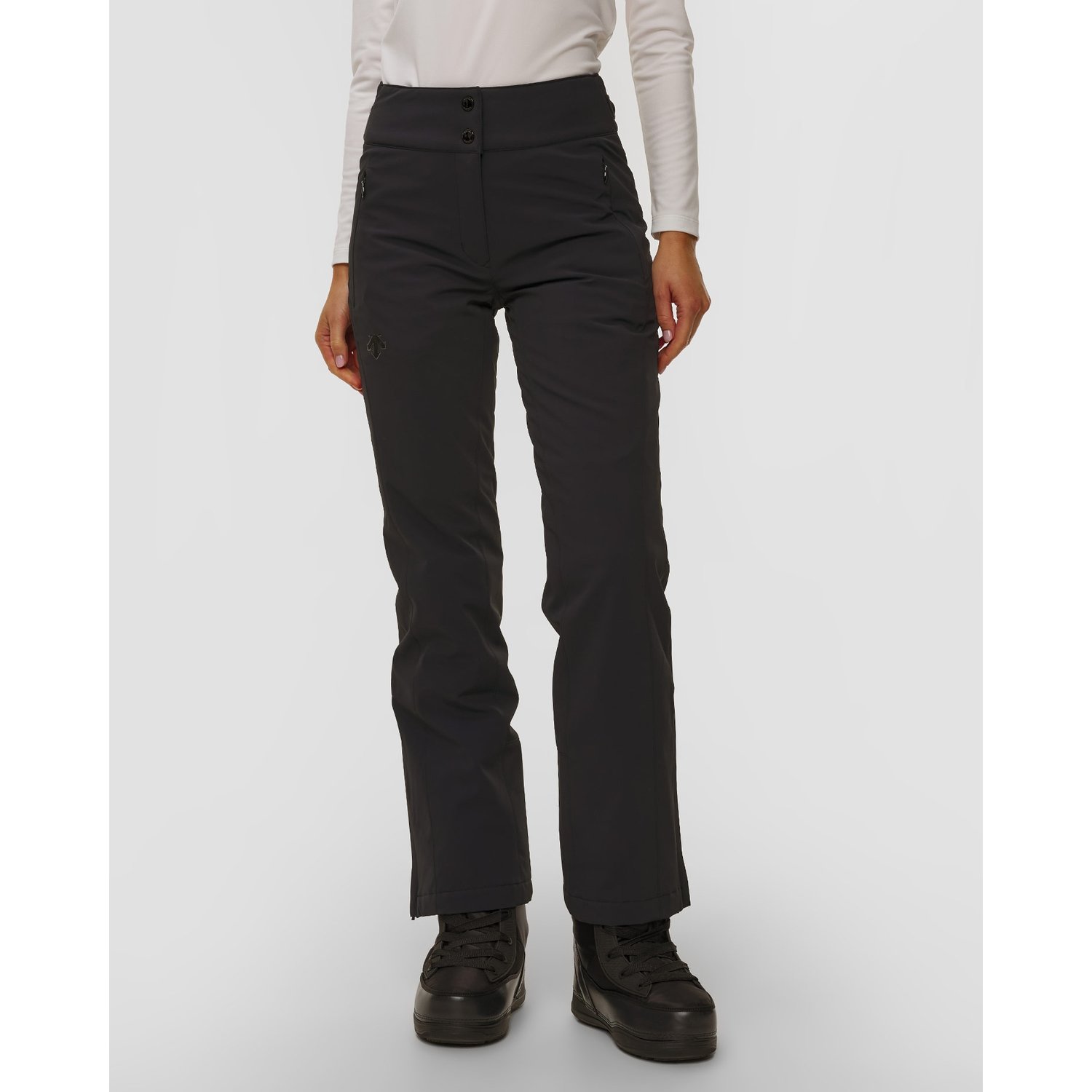 Spodnie Narciarskie Z Wysokim Stanem Descente Insulated Pants Czarne