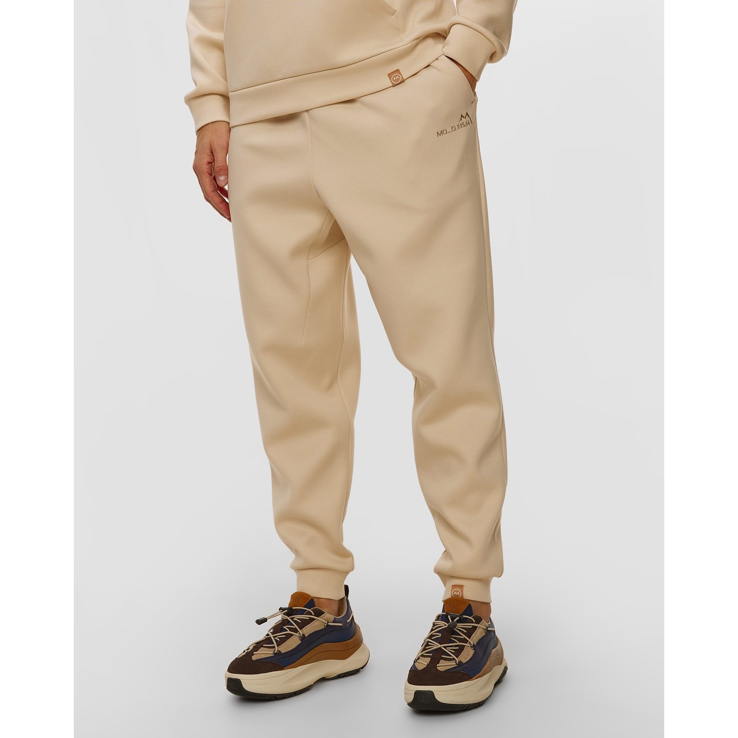 Spodnie Dresowe Męskie Descente Marco Odermatt Sweat Pants Beżowe