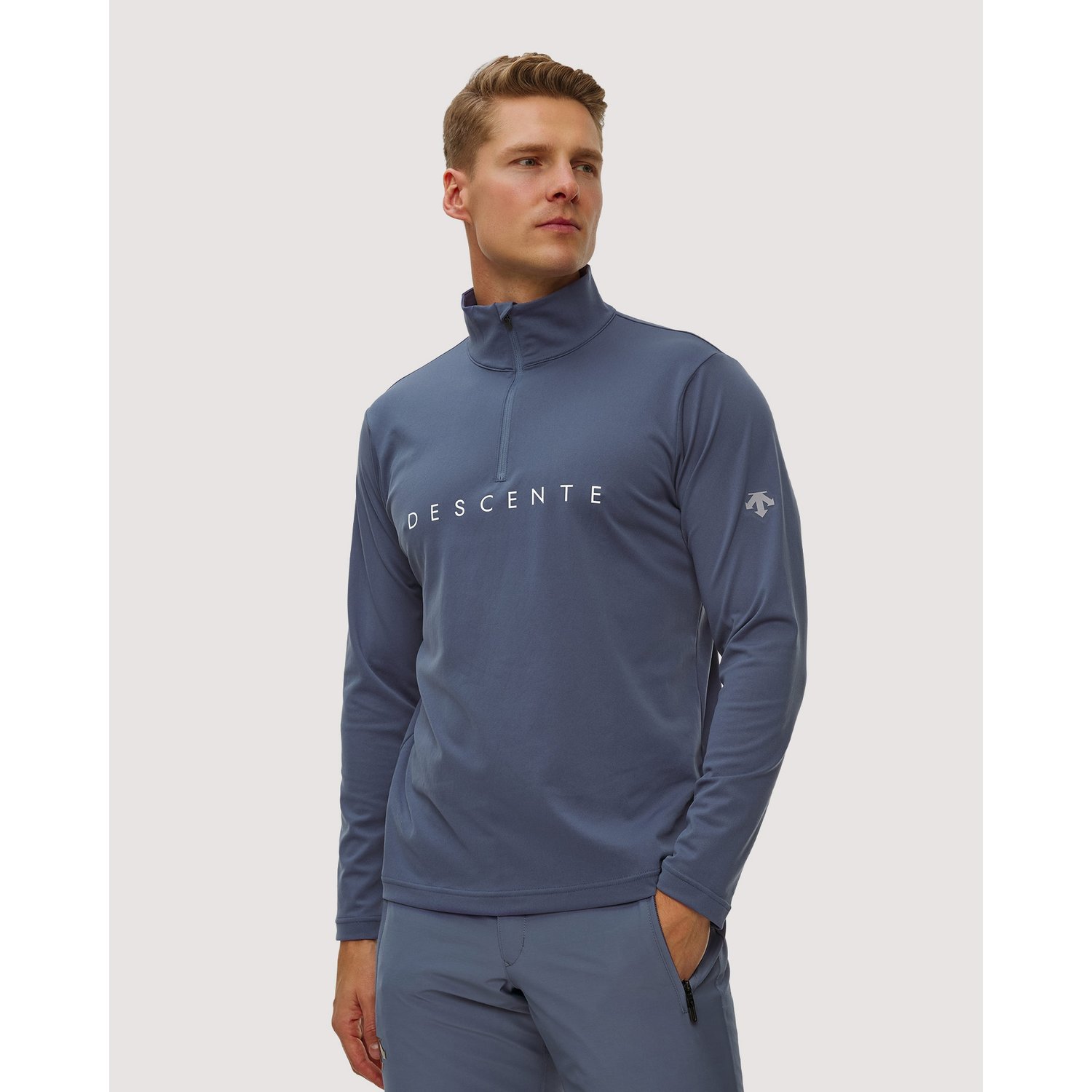 Golf Narciarski Męski Descente Chest Logo T-neck