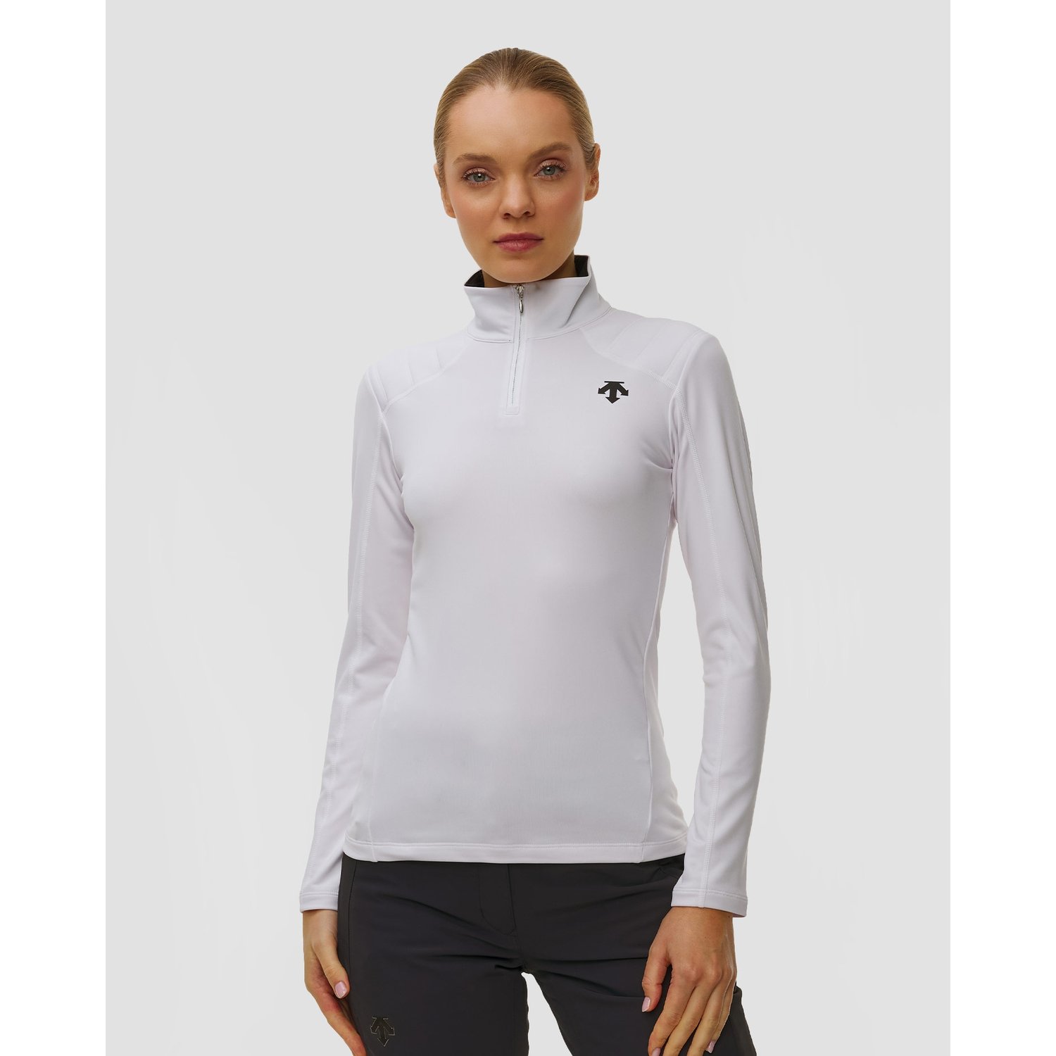 Golf Narciarski Damski Descente Womens T-neck Biały