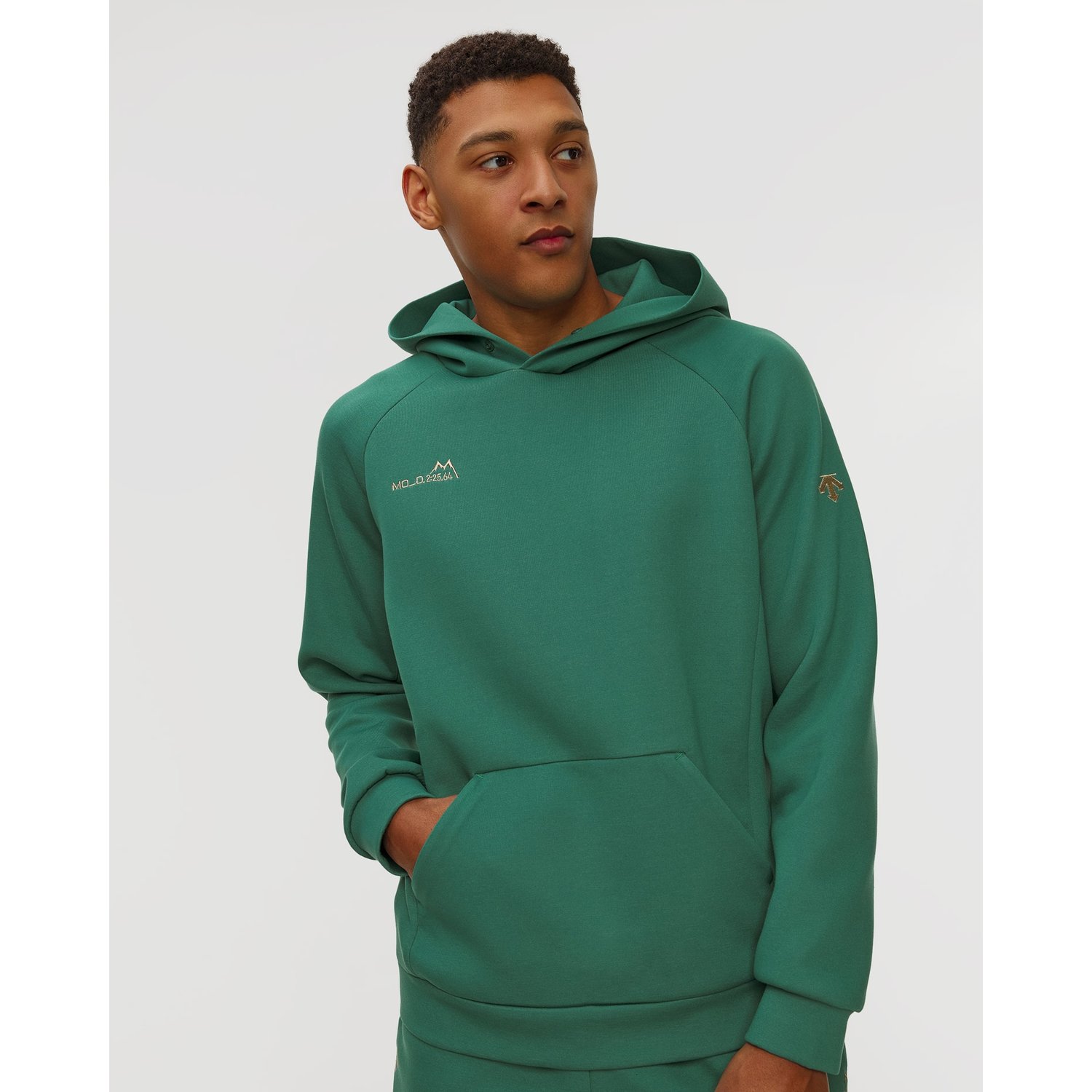 Bluza Z Kapturem Męska Descente Marco Sweat Hoodie Zielona