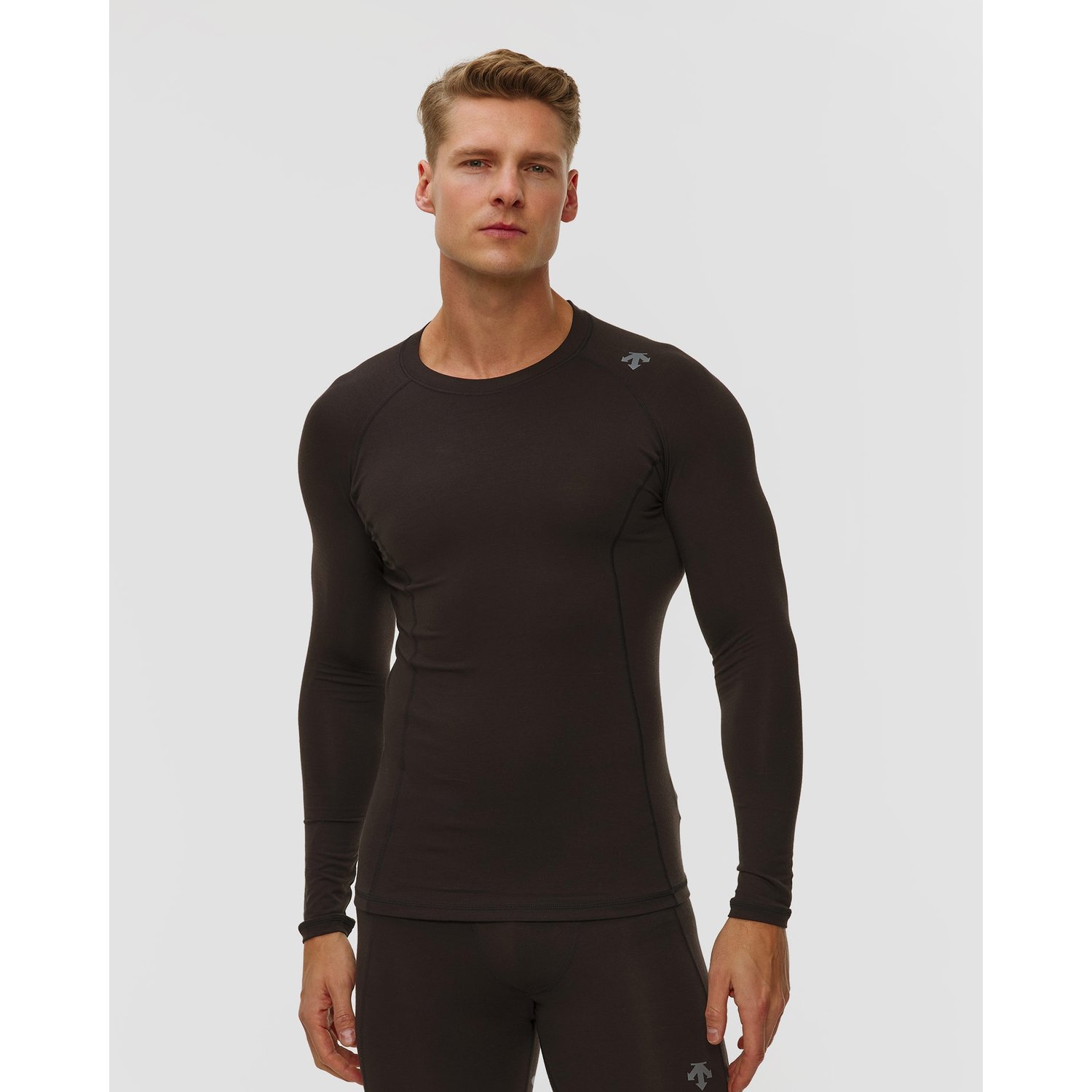 Koszulka Termoaktywna Męska Descente Base Layer Top Czarna