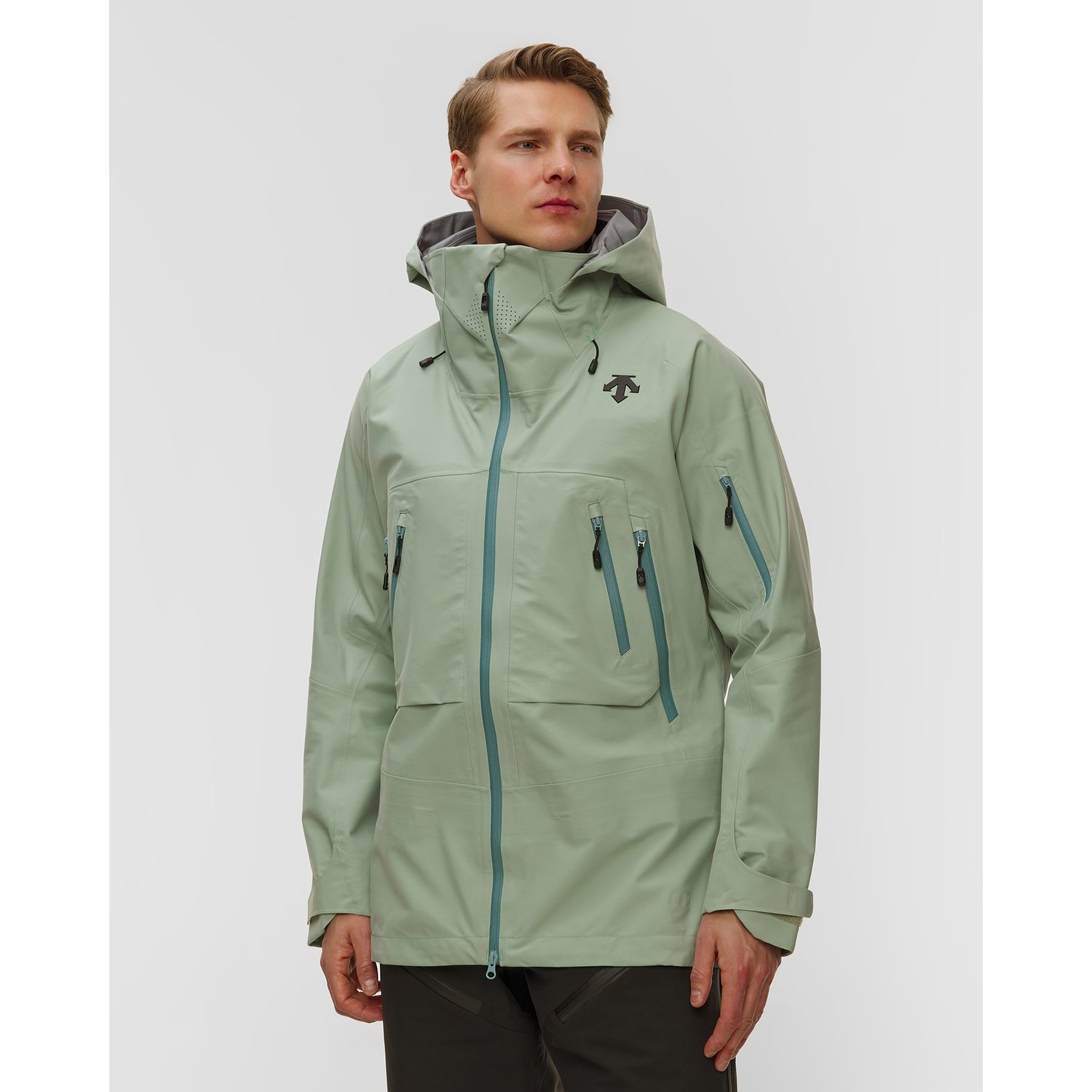 Kurtka Narciarska Hardsheel Męska Descente S.i.o Shell 3l Jacket Beżowa