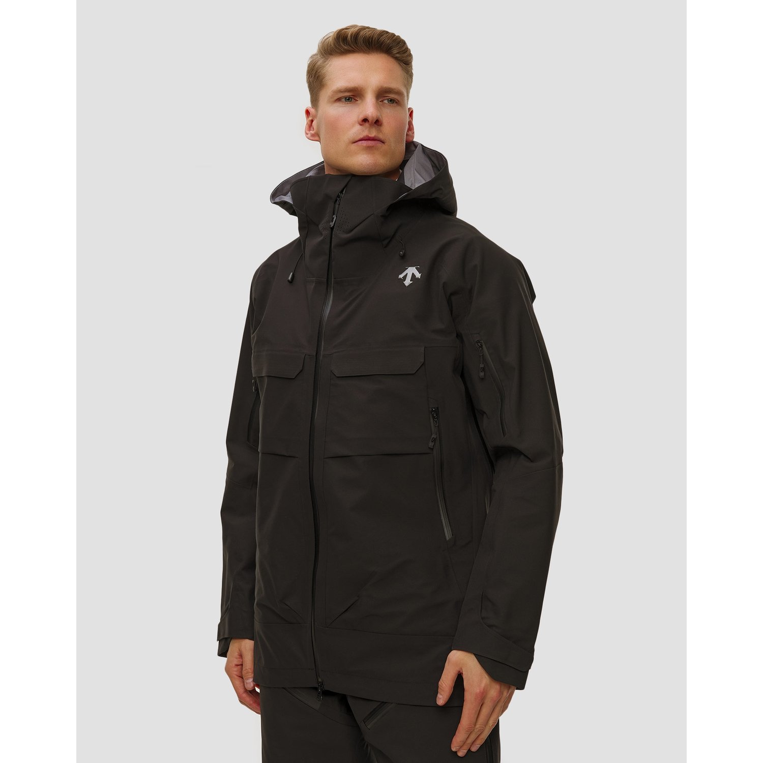 Kurtka Narciarska Męska Descente 3l Hard Shell Cargo Jacket Czarna