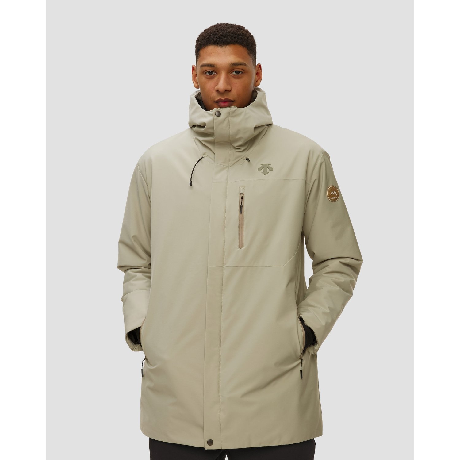 Kurtka Narciarska Męska Descente Marco Odermatt Coat Beżowa