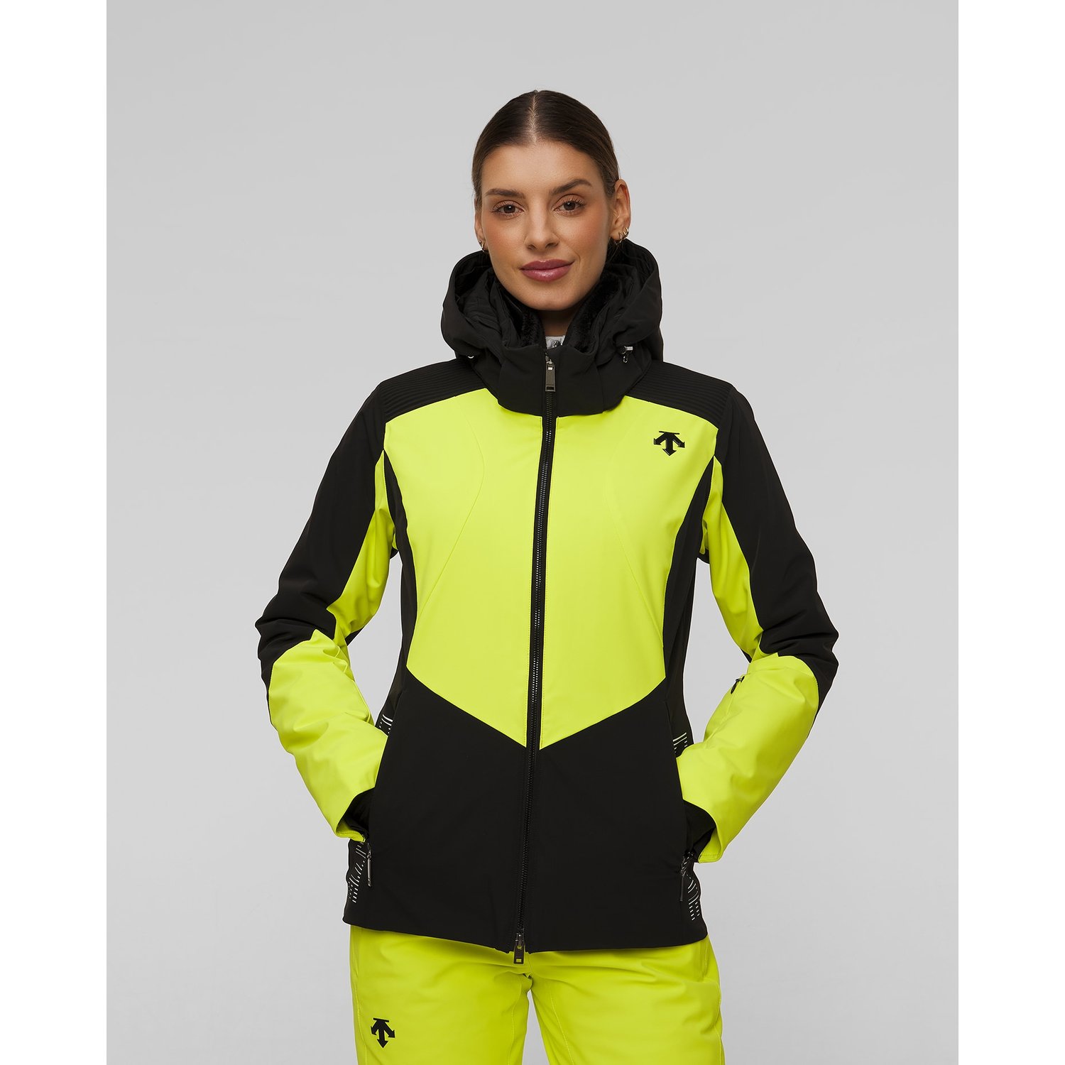 Kurtka Narciarska Damska Descente Shoulder Shirring