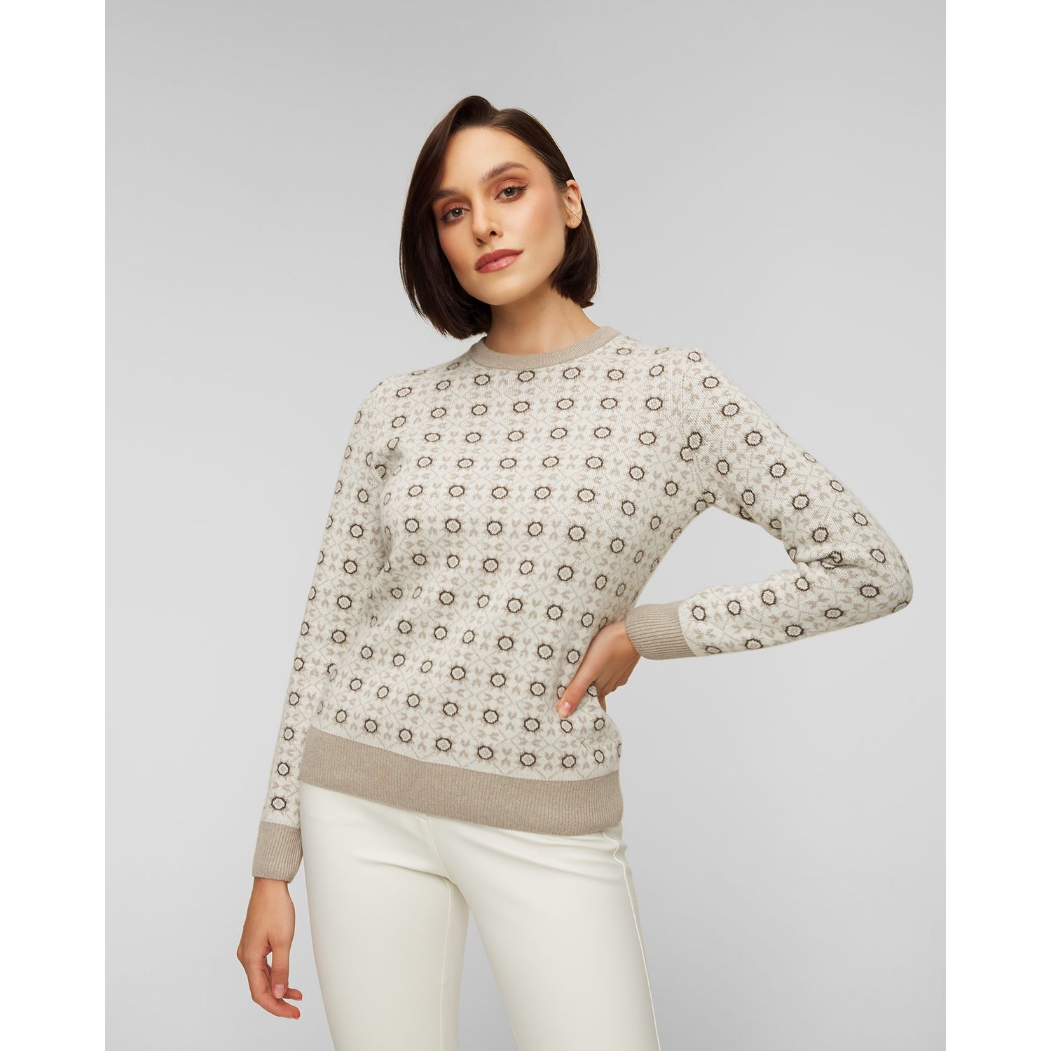 Sweter Wełninany Damski Chervo Nutella