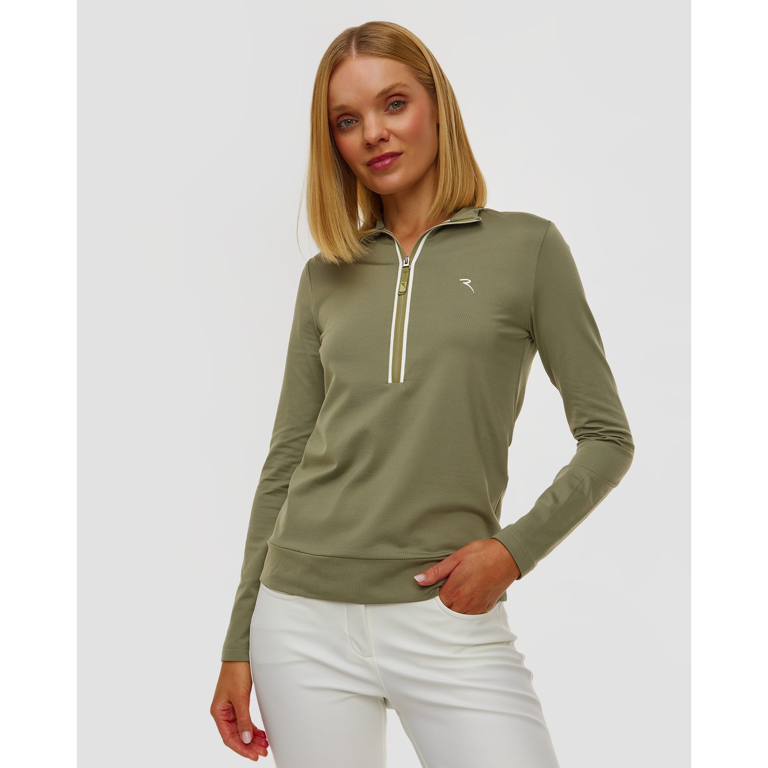 Zielony Golf Damski Chervo Trapezista