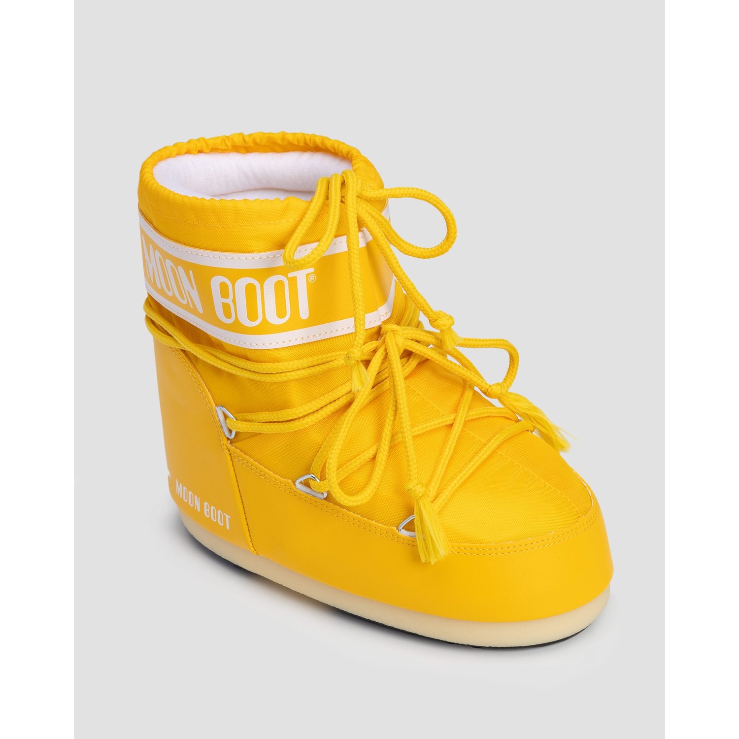 Żółte śniegowce Damskie Moon Boot Icon Low Nylon