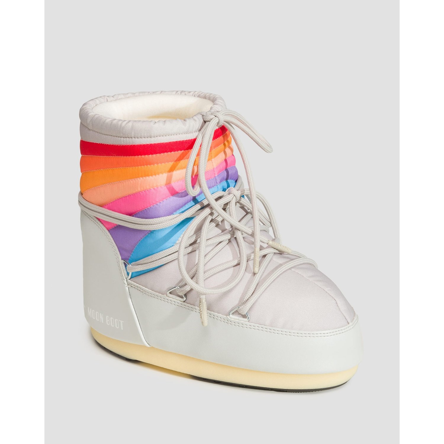 Śniegowce Damskie Moon Boot Icon Low Rainbow Szare