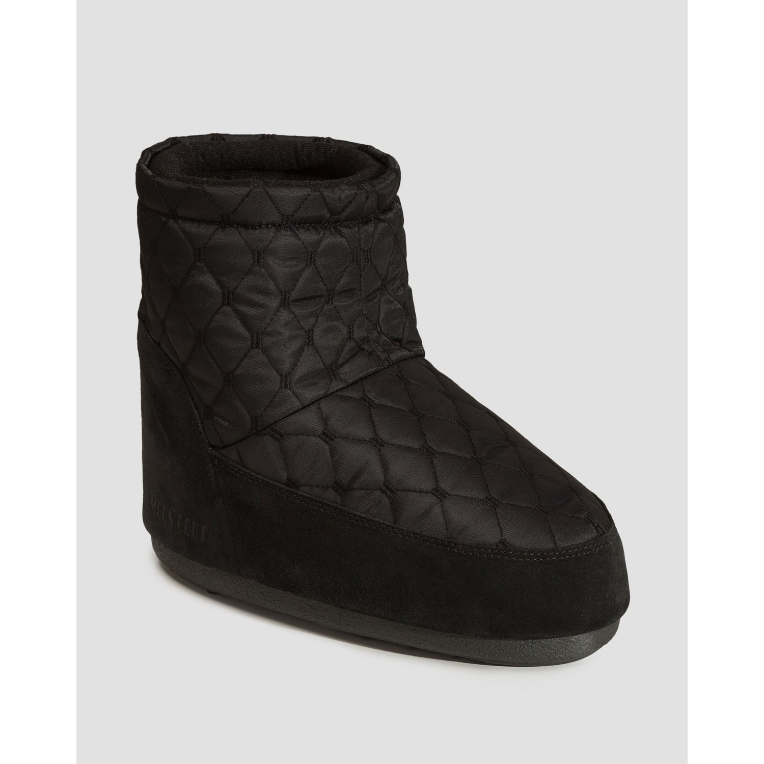 Czarne Buty Zimowe Damskie Moon Boot Resort Icon Low Nolace Quilted