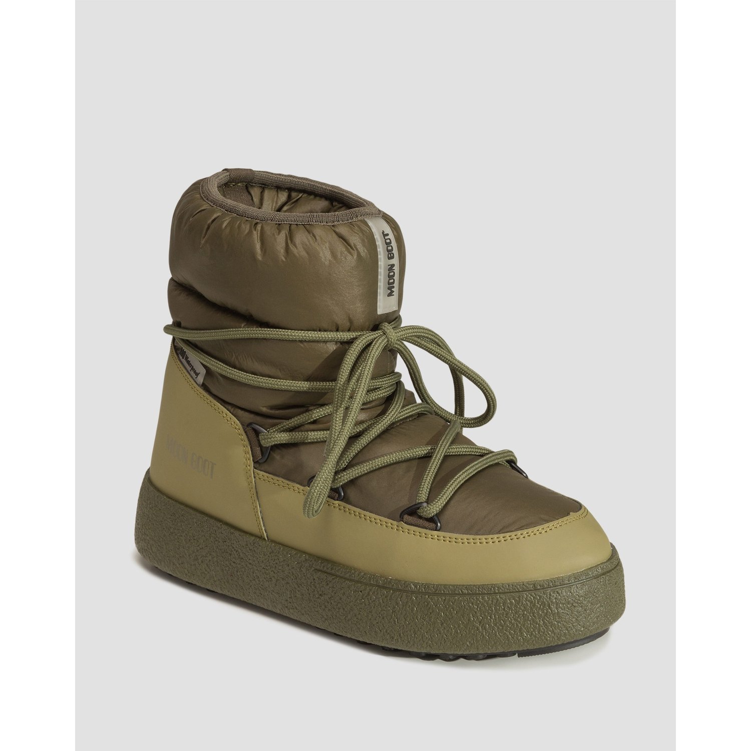 Buty Zimowe Męskie Moon Boot Mtrack Low Nylon Wp Zielone