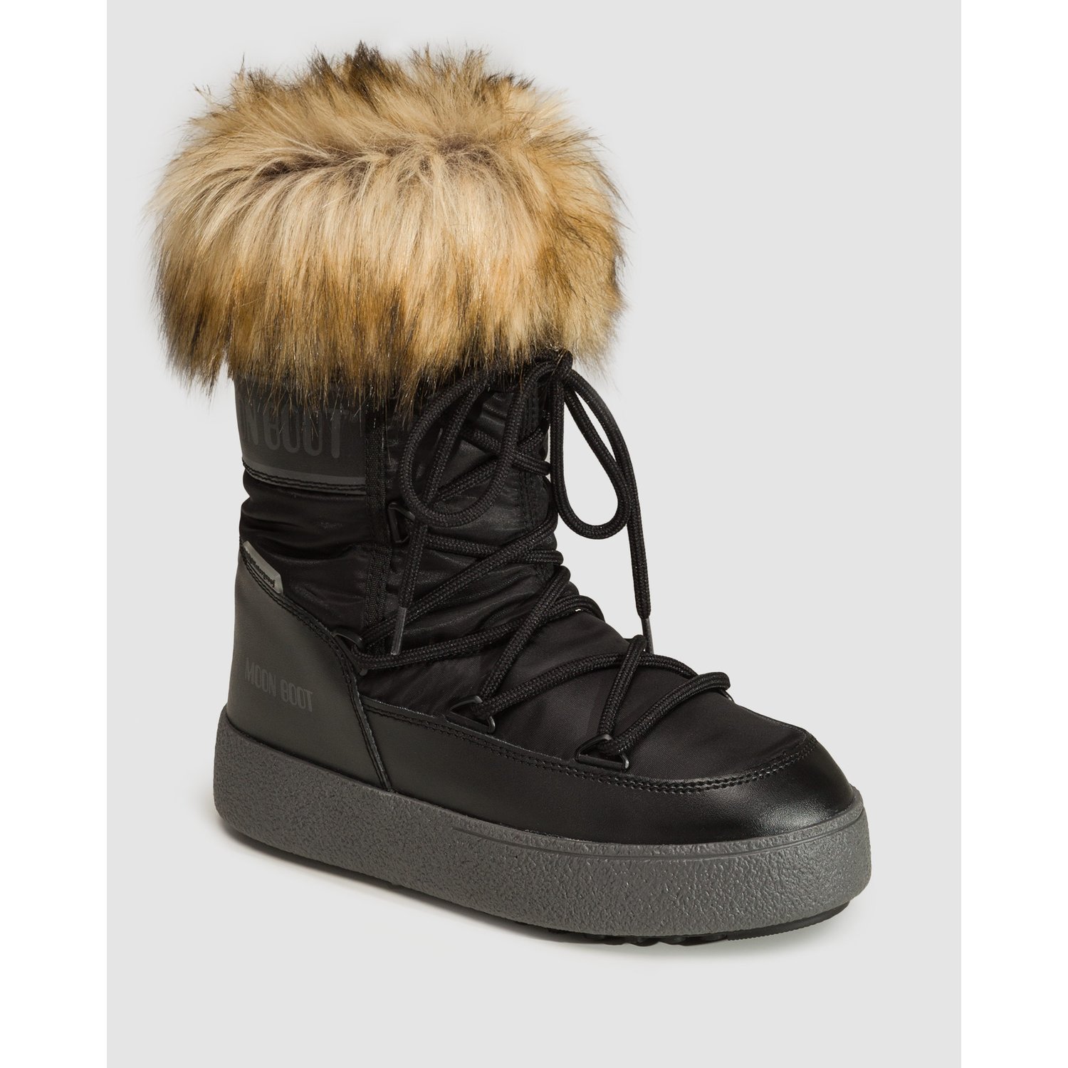 Śniegowce Damskie Moon Boot Ltrack Monaco Low Wp Czarne