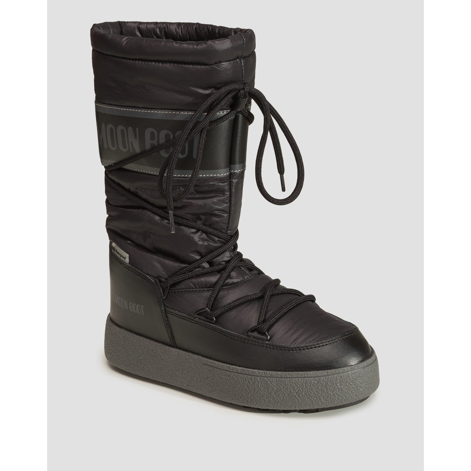 Śniegowce Damskie Moon Boot Ltrack High Nylon Wp Czarne