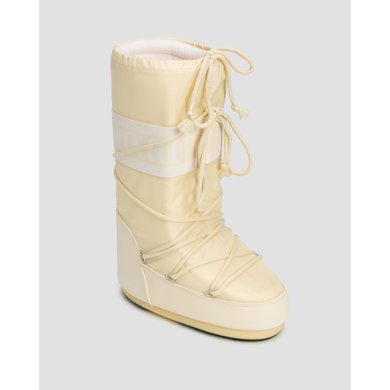 Beżowe śniegowce Moon Boot Icon Nylon