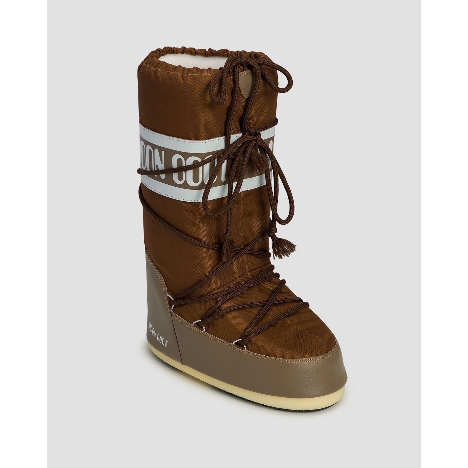 Brązowe śniegowce Moon Boot Icon Low Nylon