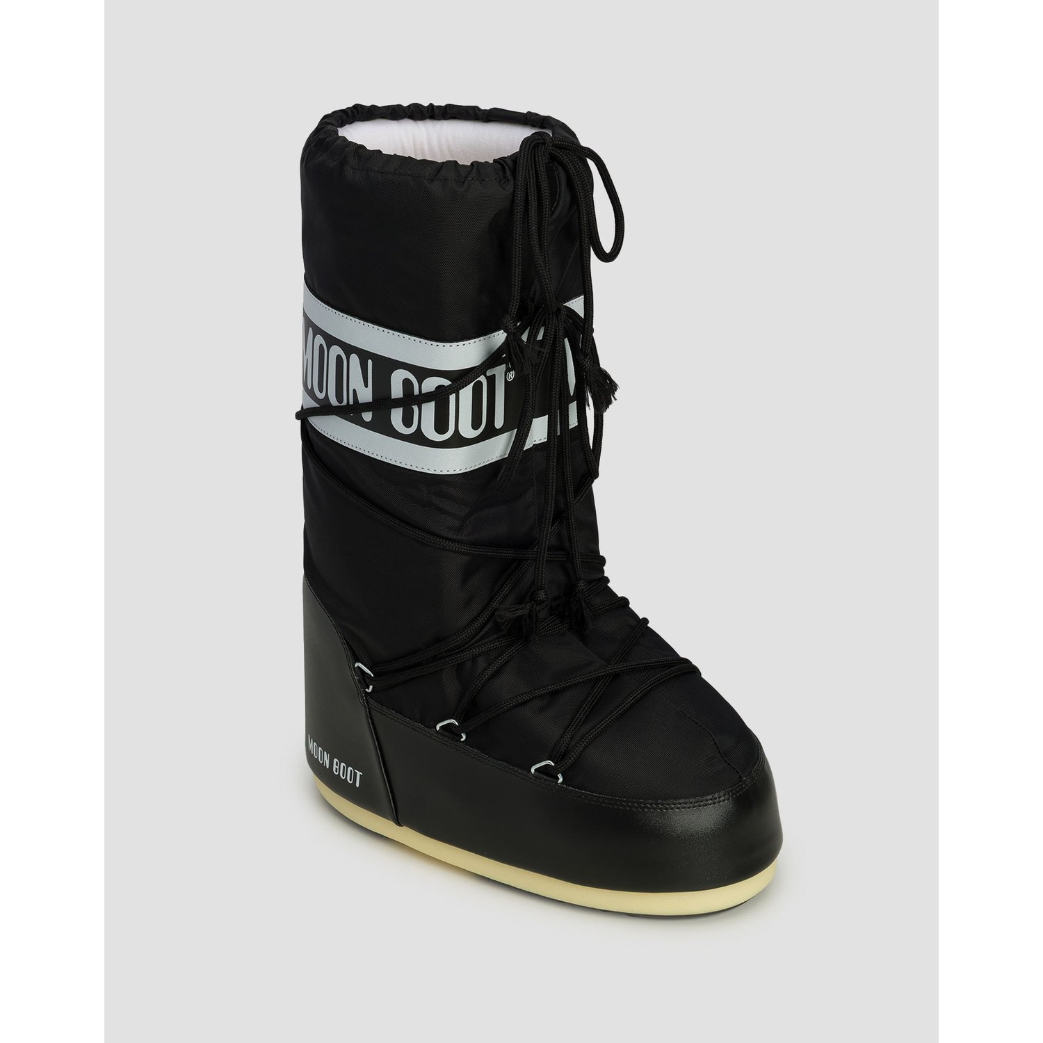 Czarne śniegowce Moon Boot Icon Low Nylon