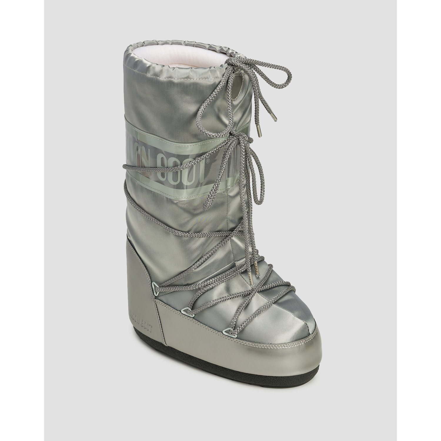 Srebrne śniegowce Damskie Moon Boot Icon Glance