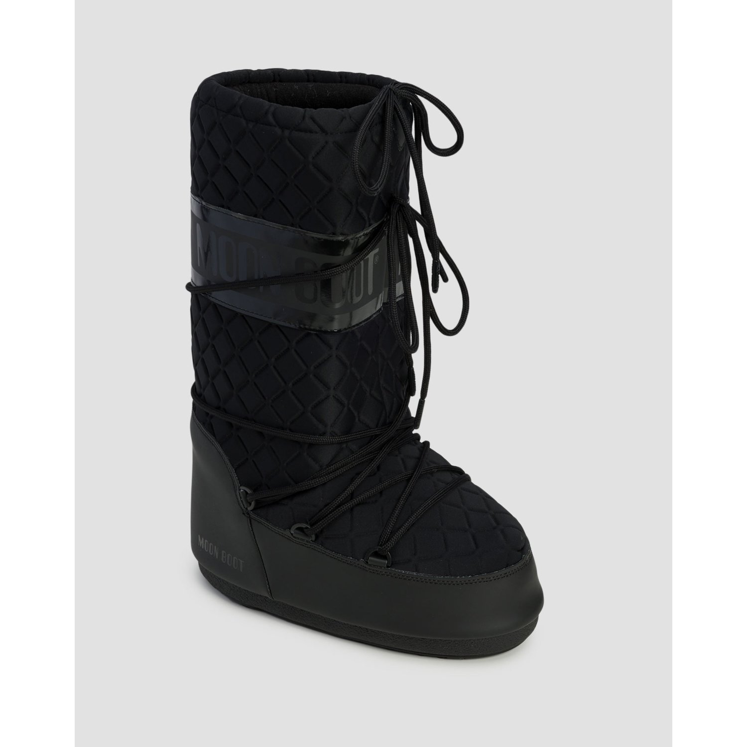 Czarne śniegowce Damskie Moon Boot Icon Quilt