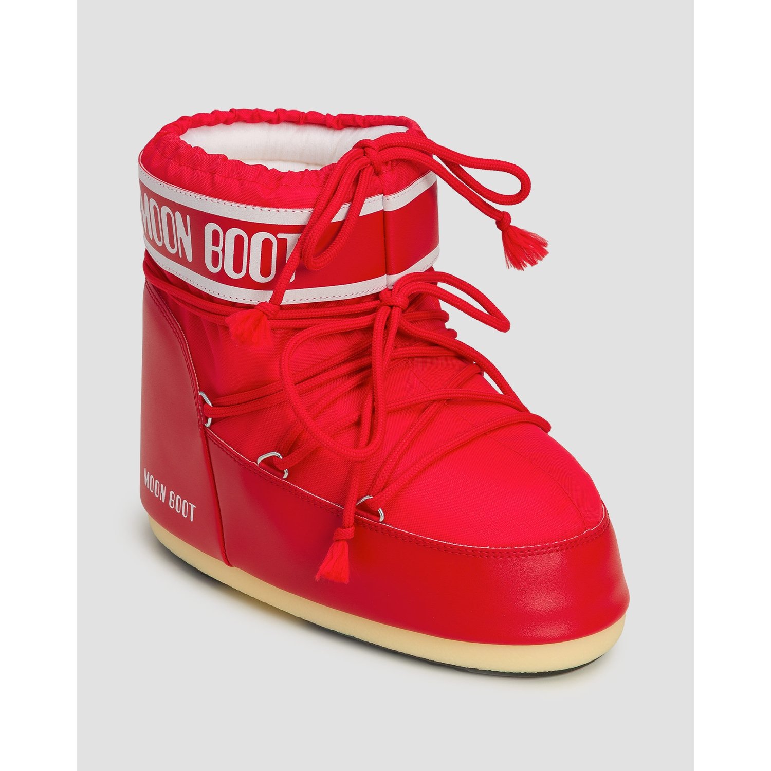 Czerwone śniegowce Moon Boot Icon Low Nylon
