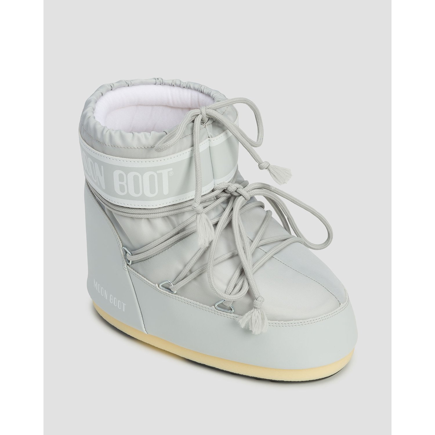 Szare śniegowce Damskie Moon Boot Icon Low Nylon New