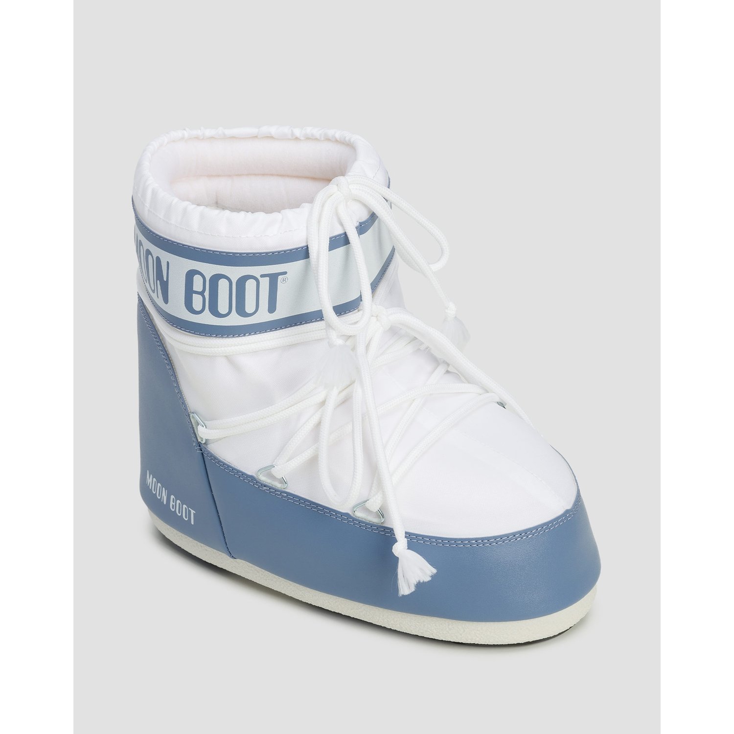 Niebieskie śniegowce Damskie Moon Boot Icon Low Nylon