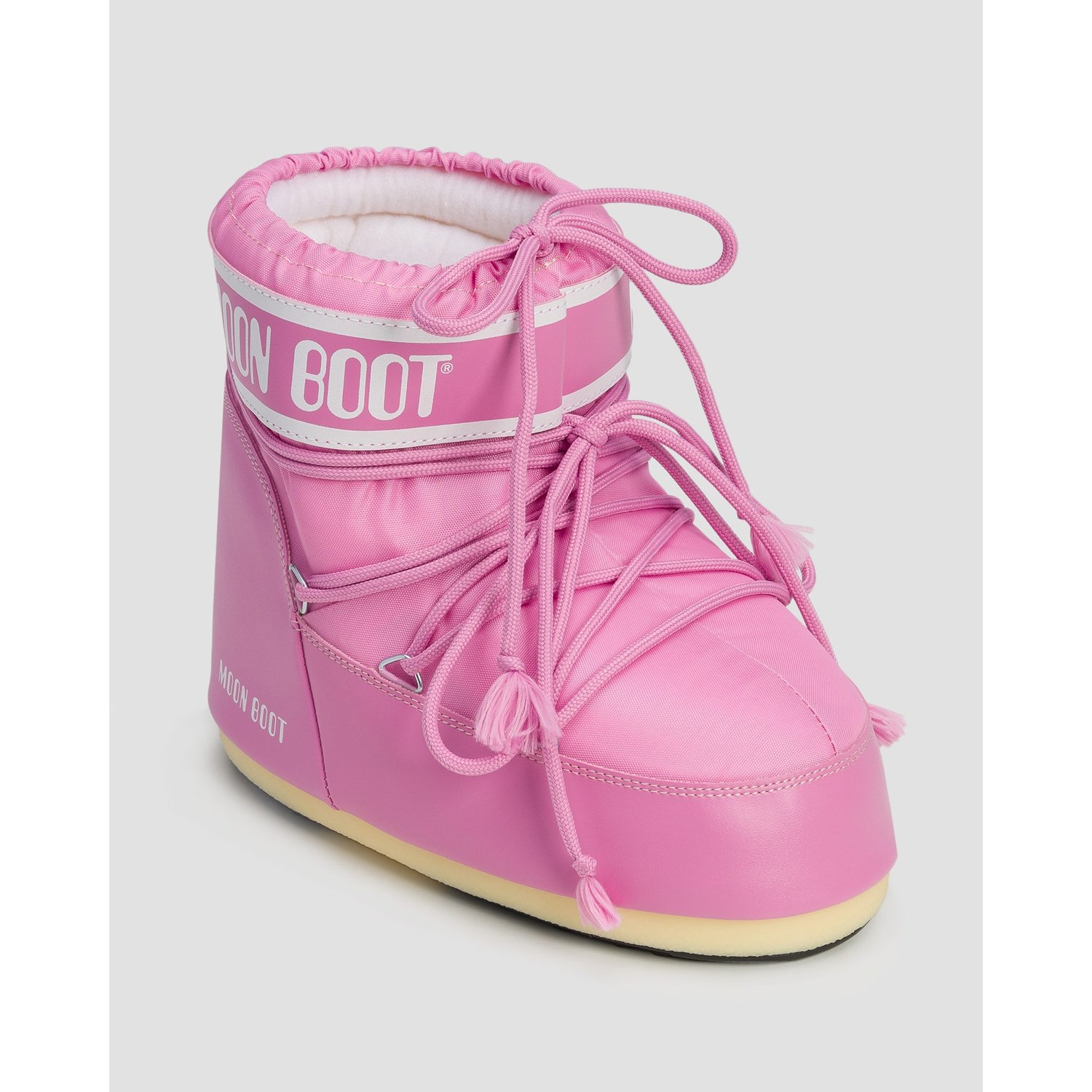 Różowe śniegowce Damskie Moon Boot Icon Low Nylon New