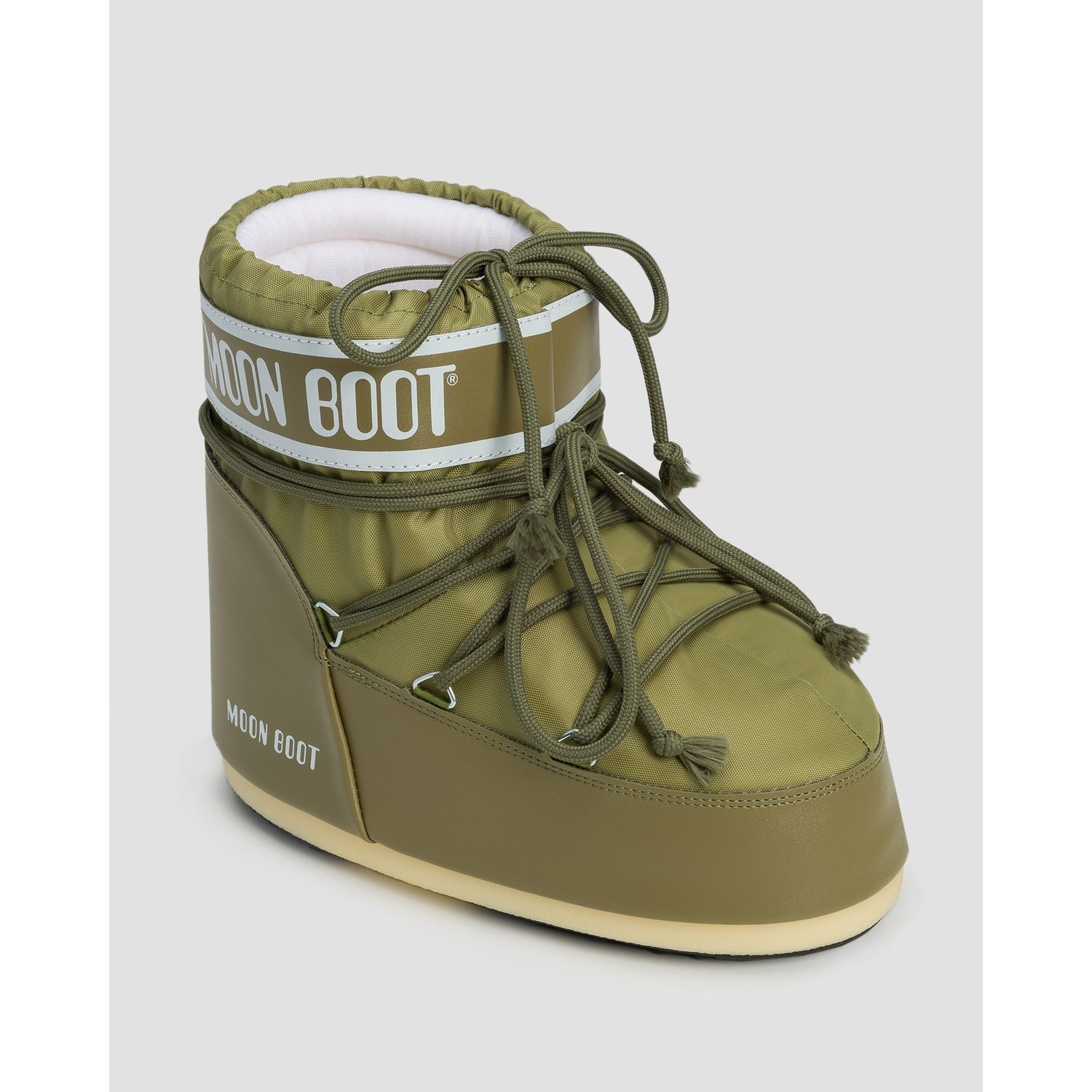 Zielone śniegowce Moon Boot Icon Low Nylon New