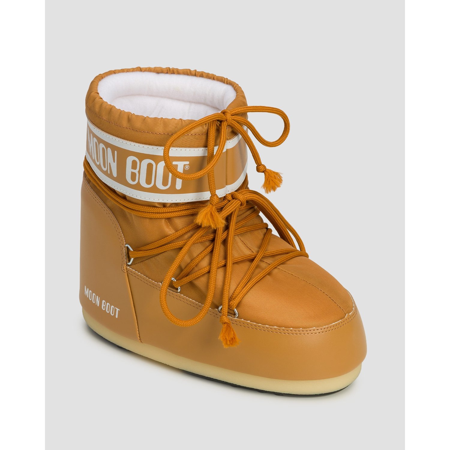 Brązowe śniegowce Moon Boot Icon Low Nylon