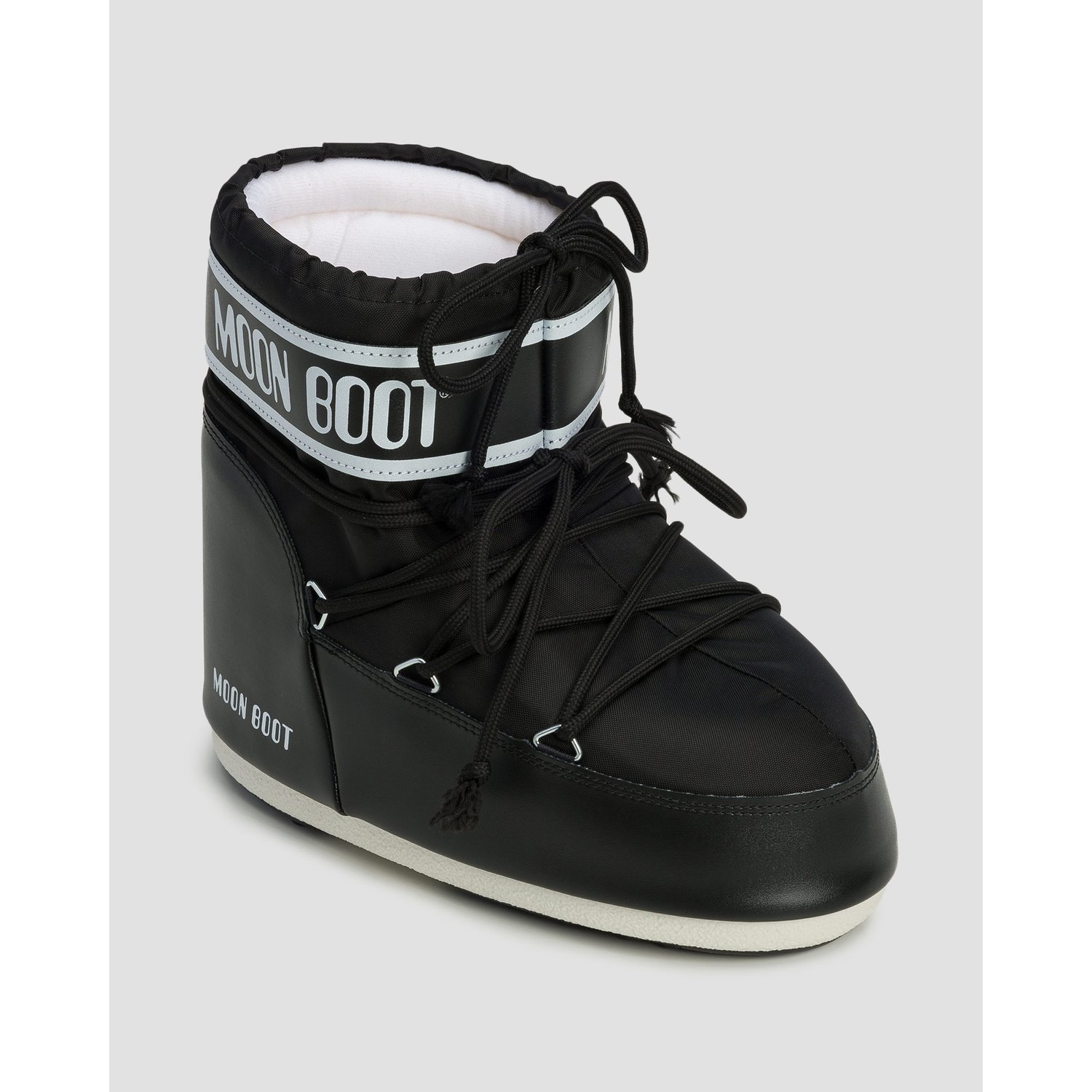 Czarne śniegowce Moon Boot Icon Low Nylon