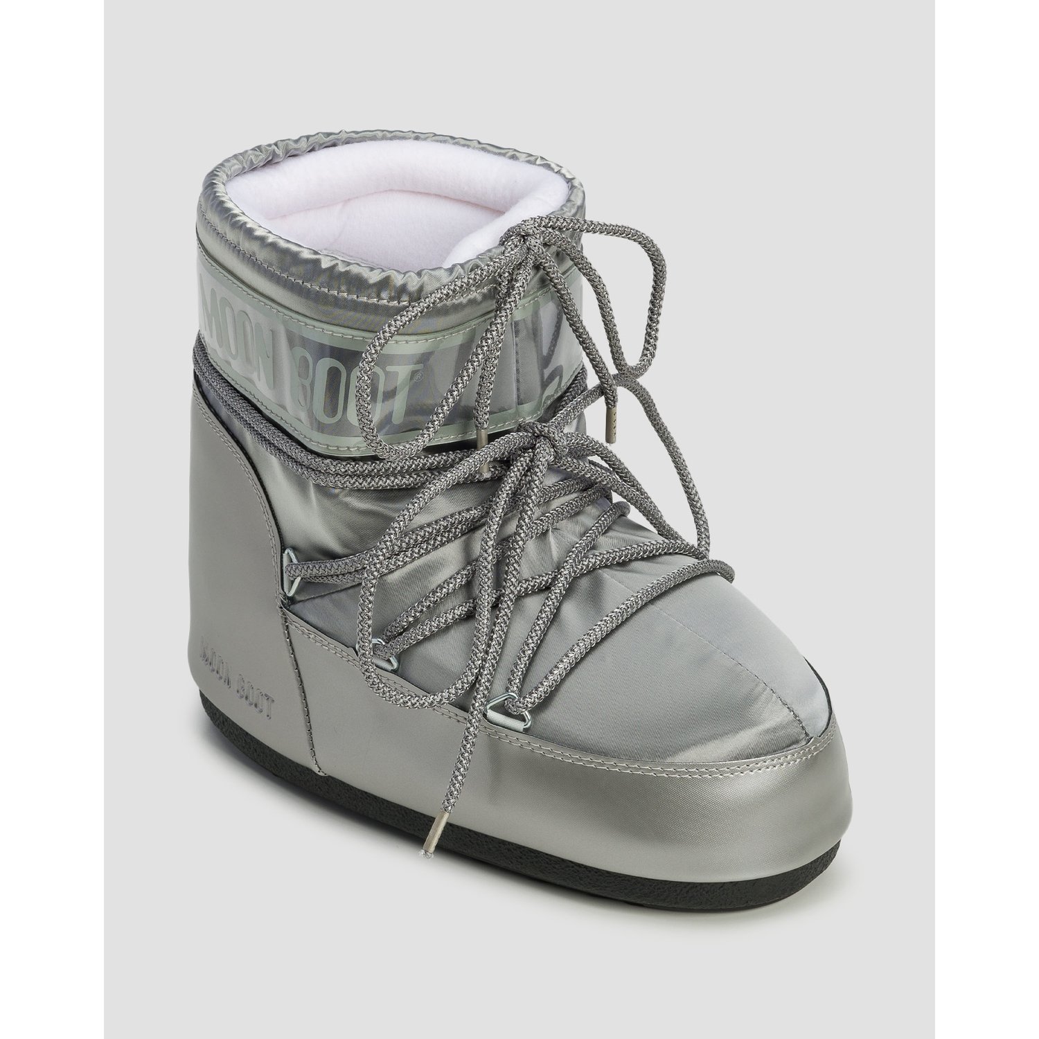 Srebrne śniegowce Damskie Moon Boot Icon Low Glance New