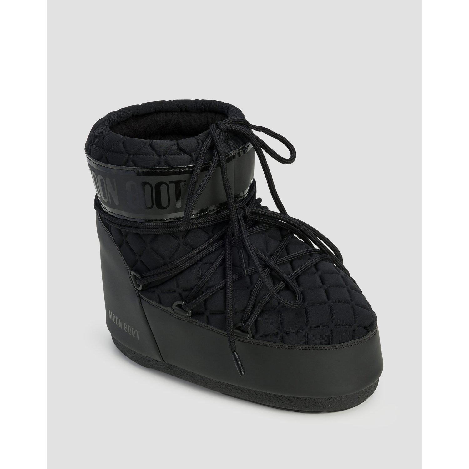 Czarne Buty Zimowe Damskie Moon Boot Icon Low Quilt
