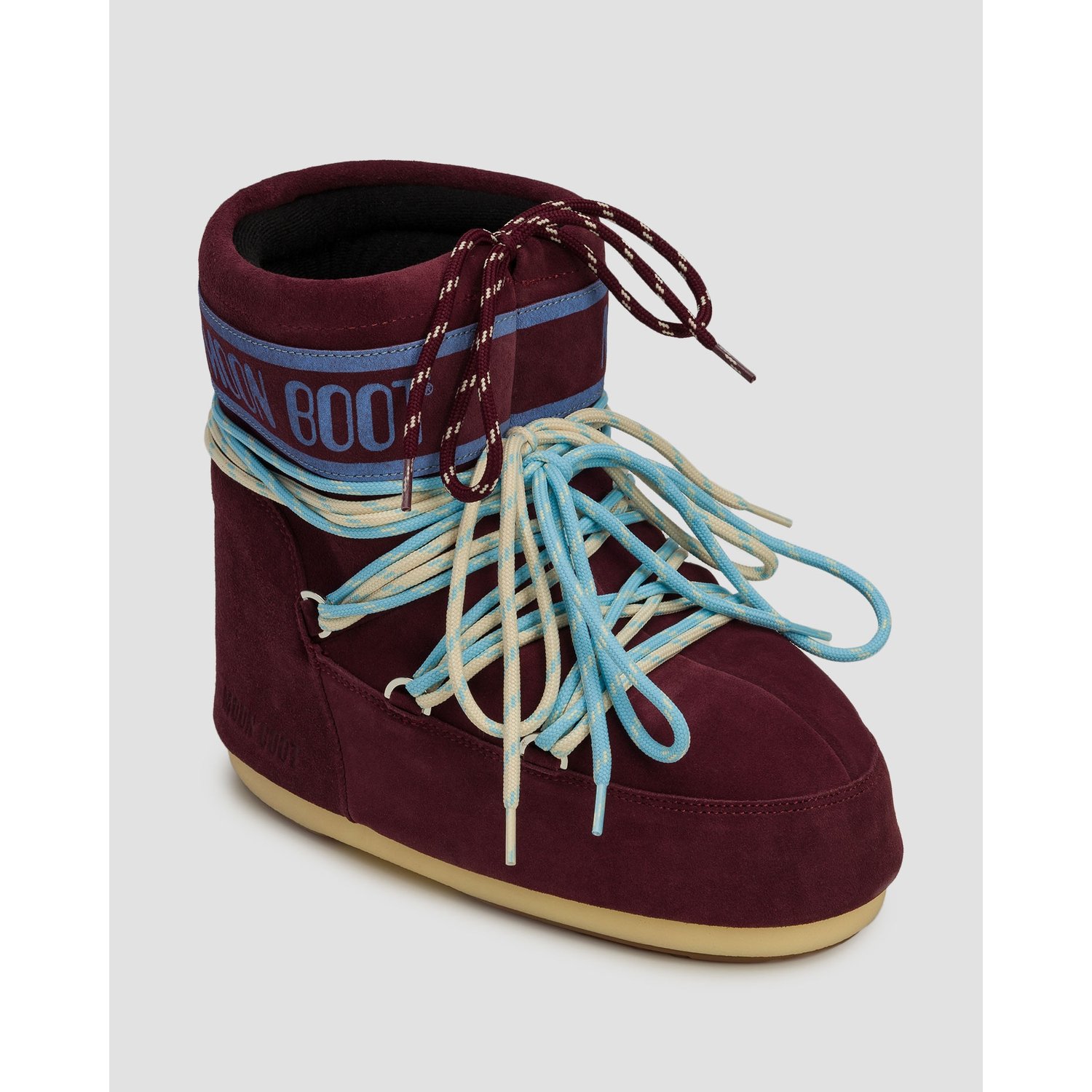 Zamszowe Buty Zimowe Moon Boot Icon Low Suede Laces