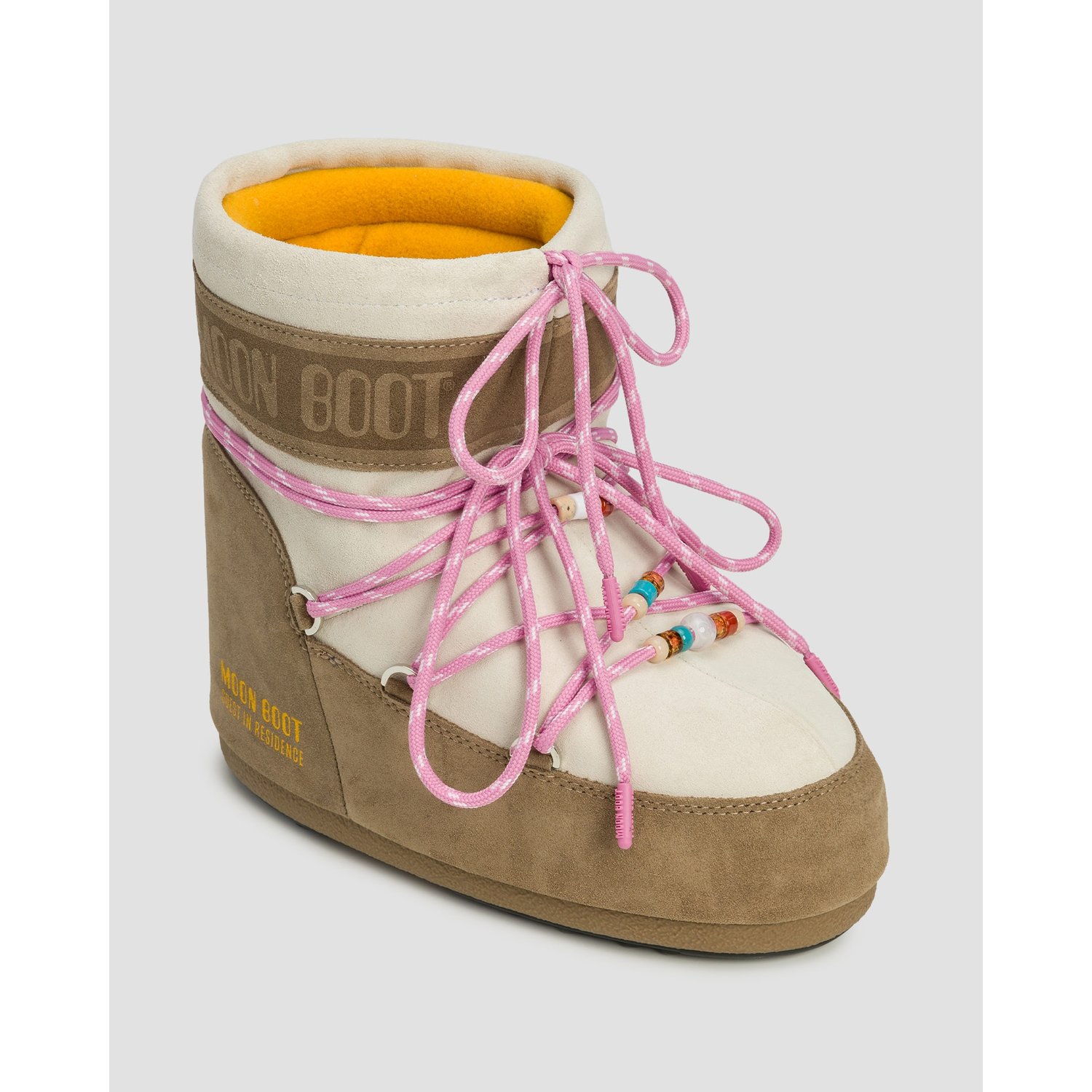 Zamszowe Buty Zimowe Moon Boot X Gir Icon Low Suede Beads