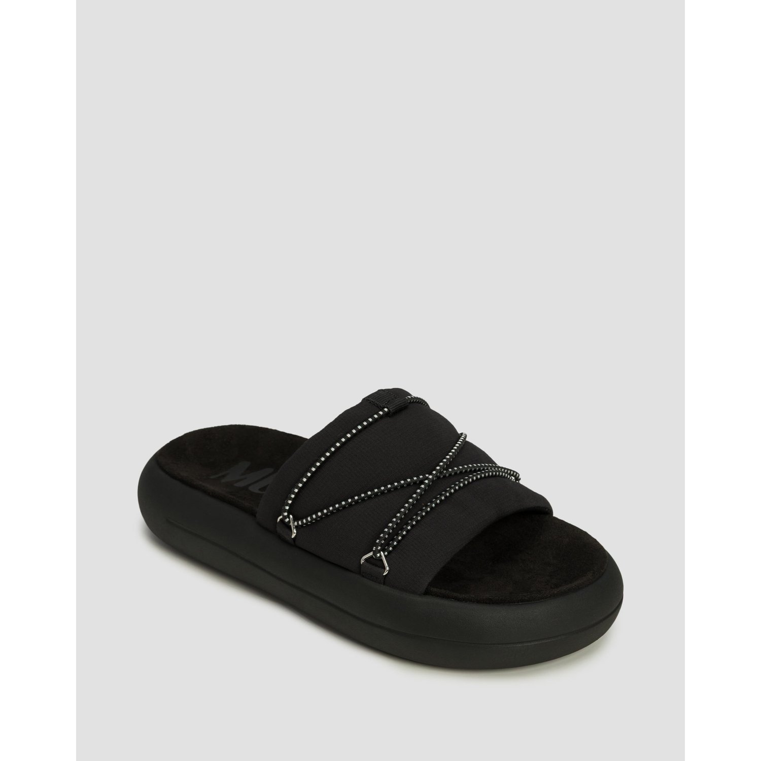 Czarne Klapki Moon Boot Icon Slide