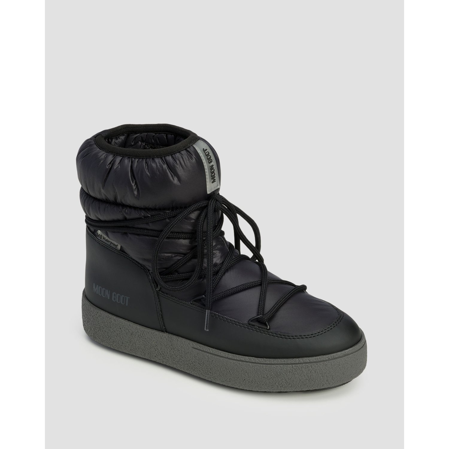 Czarne Buty Zimowe Damskie Moon Boot Ltrack Low Nylon Wp