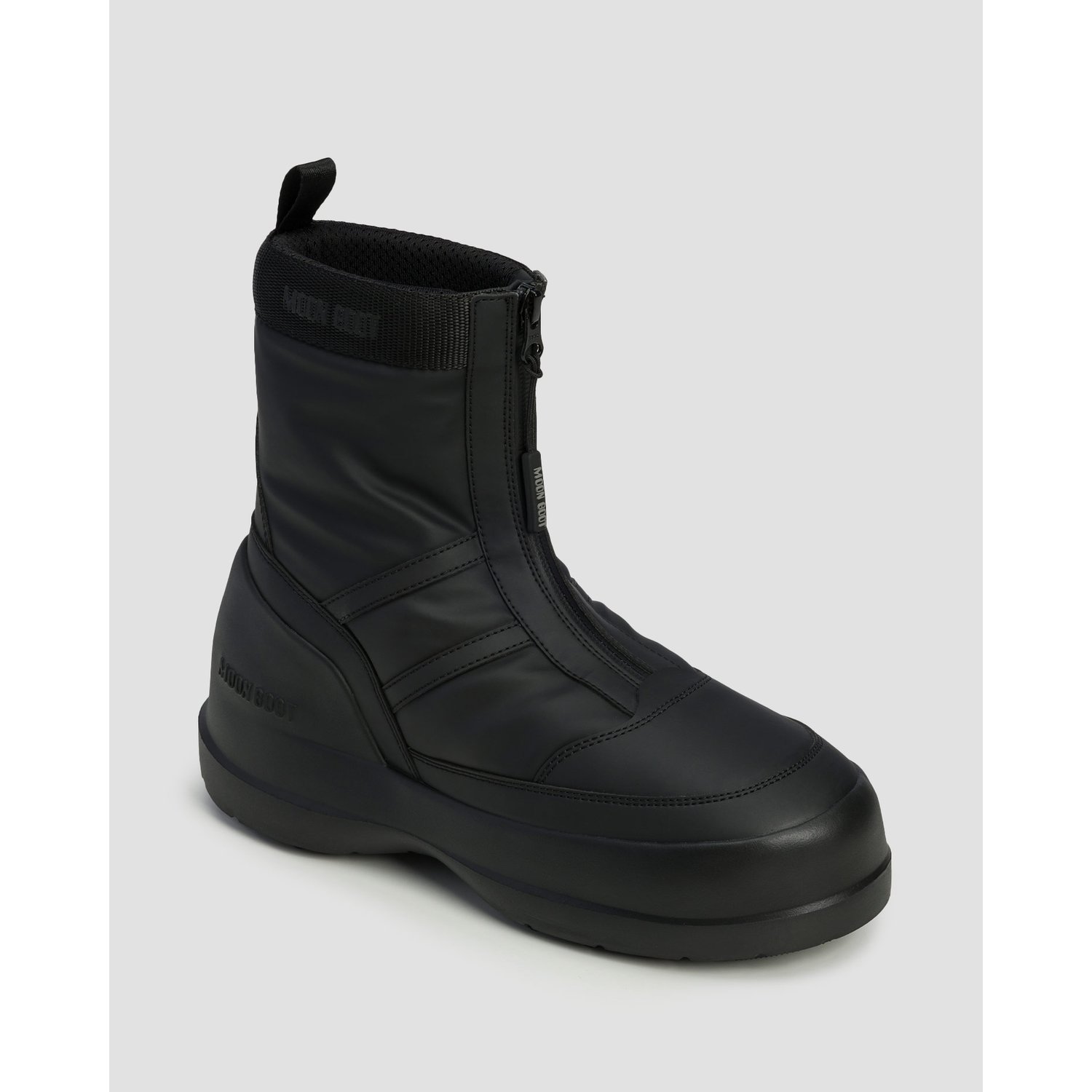 Czarne Buty Zimowe Damskie Moon Boot Luna Zip Boot