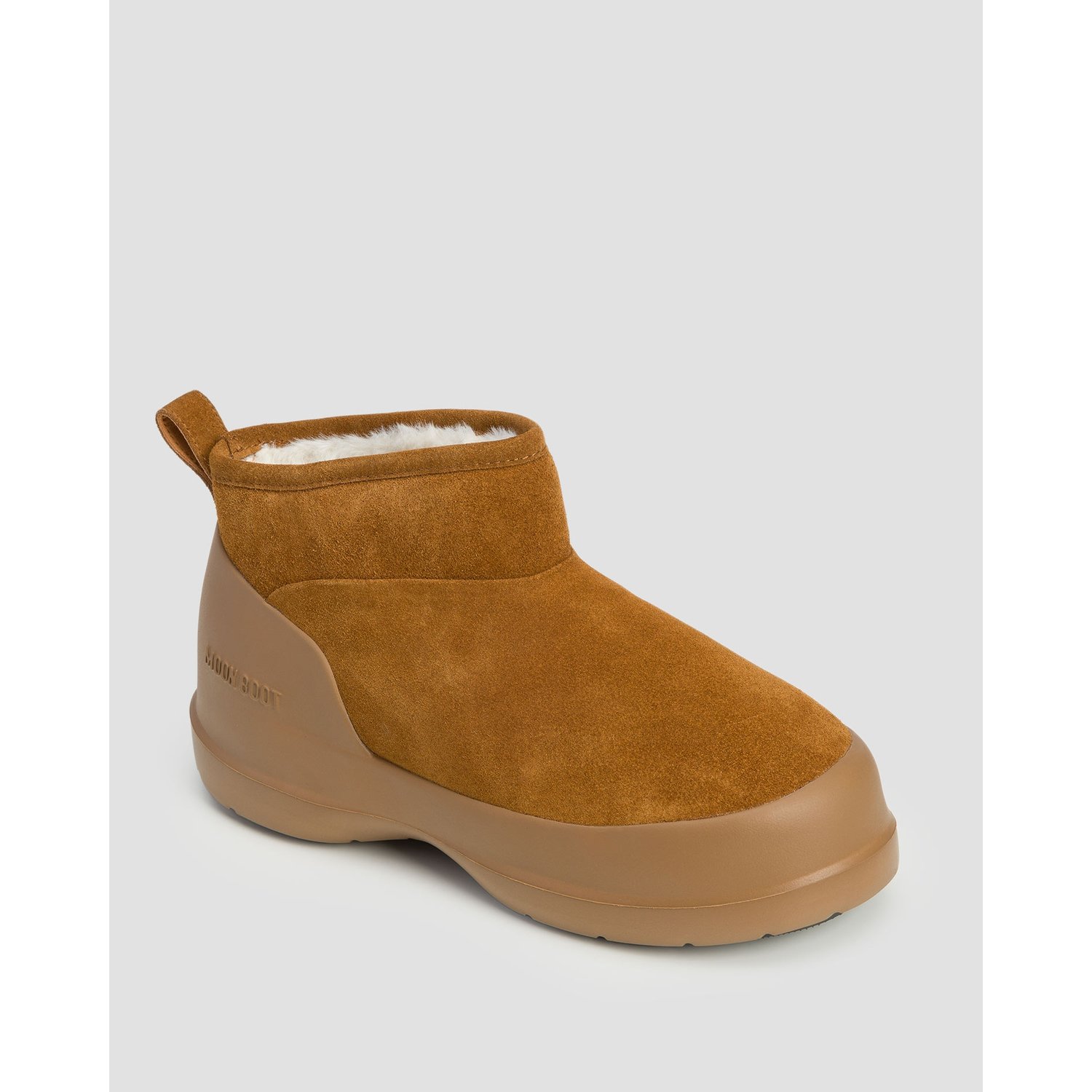 Brązowe Buty Zimowe Damskie Moon Boot Luna Low Boot Suede