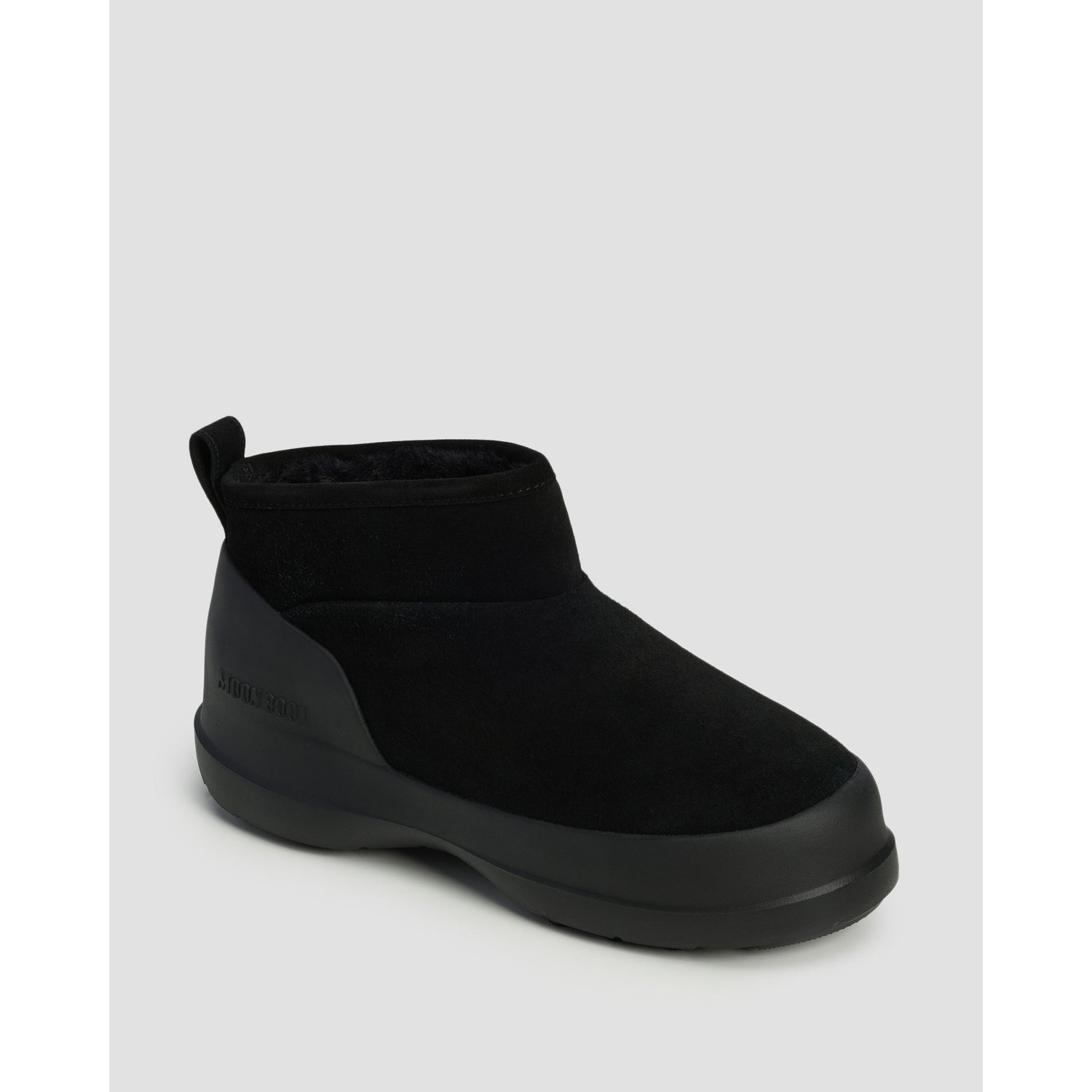 Czarne Buty Zimowe Damskie Moon Boot Luna Low Boot Suede