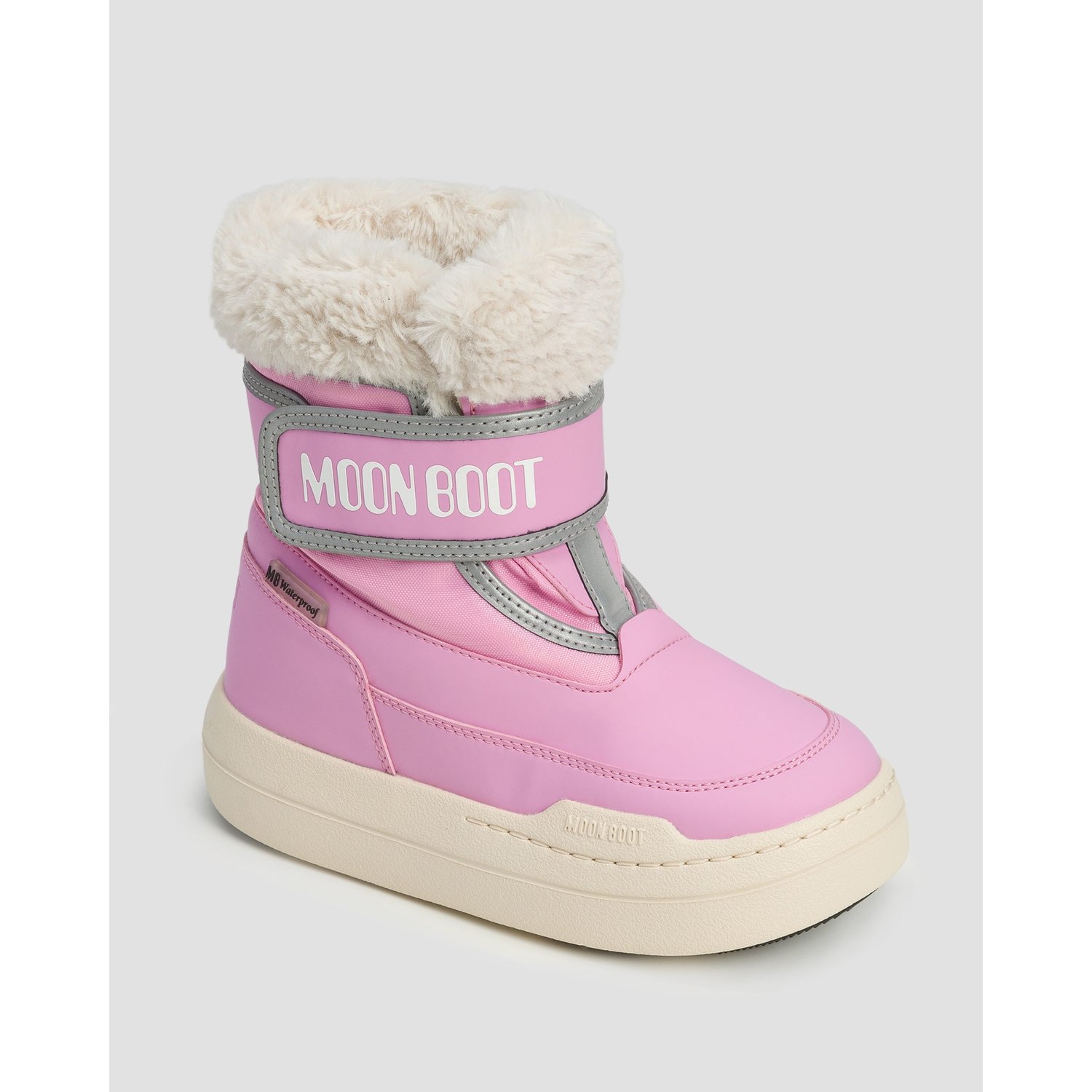 Różowe Buty Zimowe Dziecięce Moon Boot Jr Park Strap