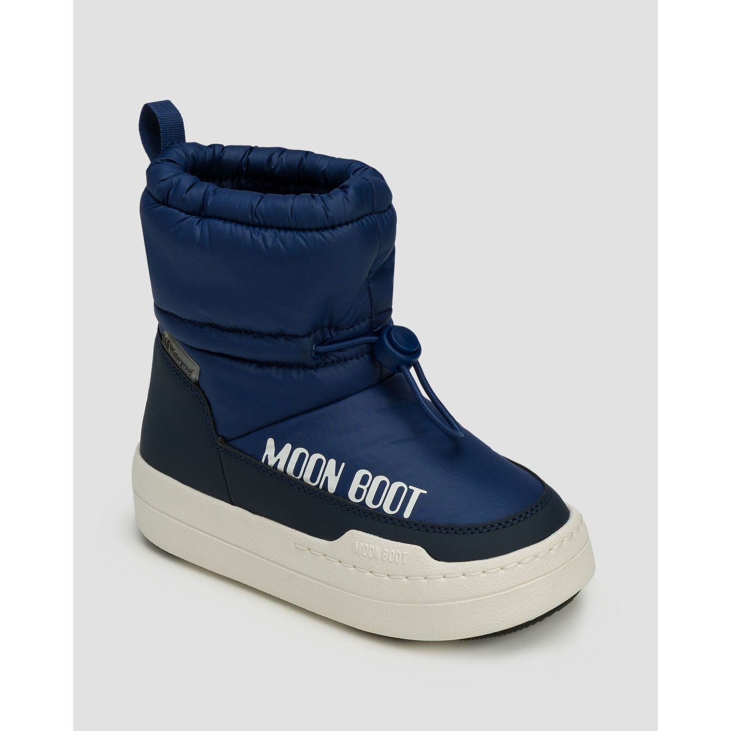 Granatowe śniegowce Dziecięce Moon Boot Jr Park Tube Mid Wp